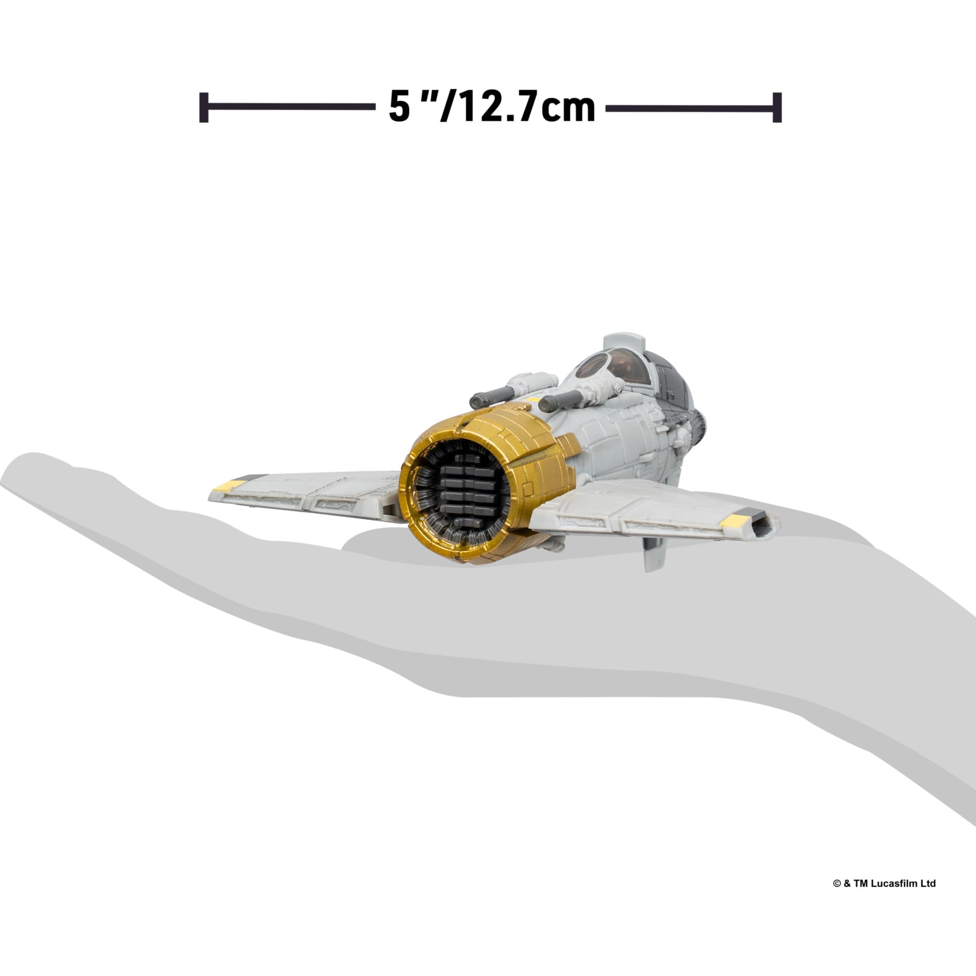 Star Wars™ Micro Galaxy Squadron Fiend Fighter - Vehículo de 12,7 cm con accesorio de microfigura de 2,54 cm