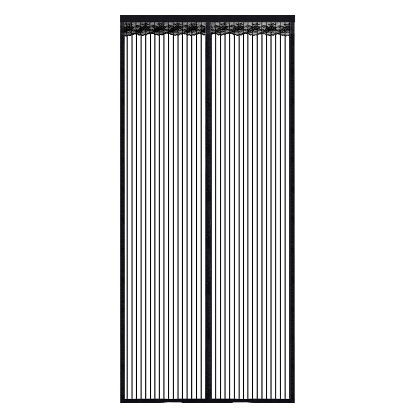 Fly Screens for Doors – 90 x 210cm Magnetic Door Curtain with Heavy-Duty Mesh, Full Frame Magic Tape & Powerful Magnets, Hands-Free Closure, Easy to Install Magnetic Fly Screen Door