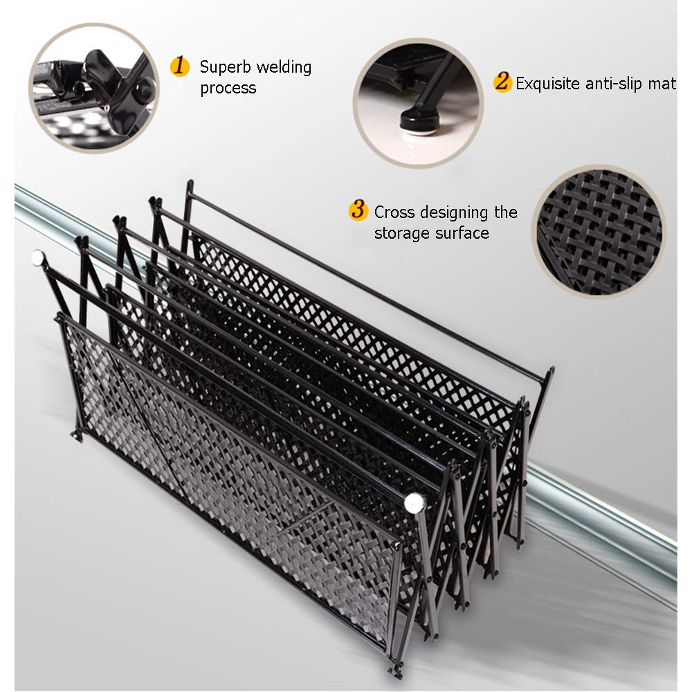 Faltbares Schuhregal - Stabiles Metall 4 Ebenen Stapelbares Lagerregal für Zuhause Schnelle Montage ohne Werkzeug Stilvolles weißes Finish Platzsparendes Design