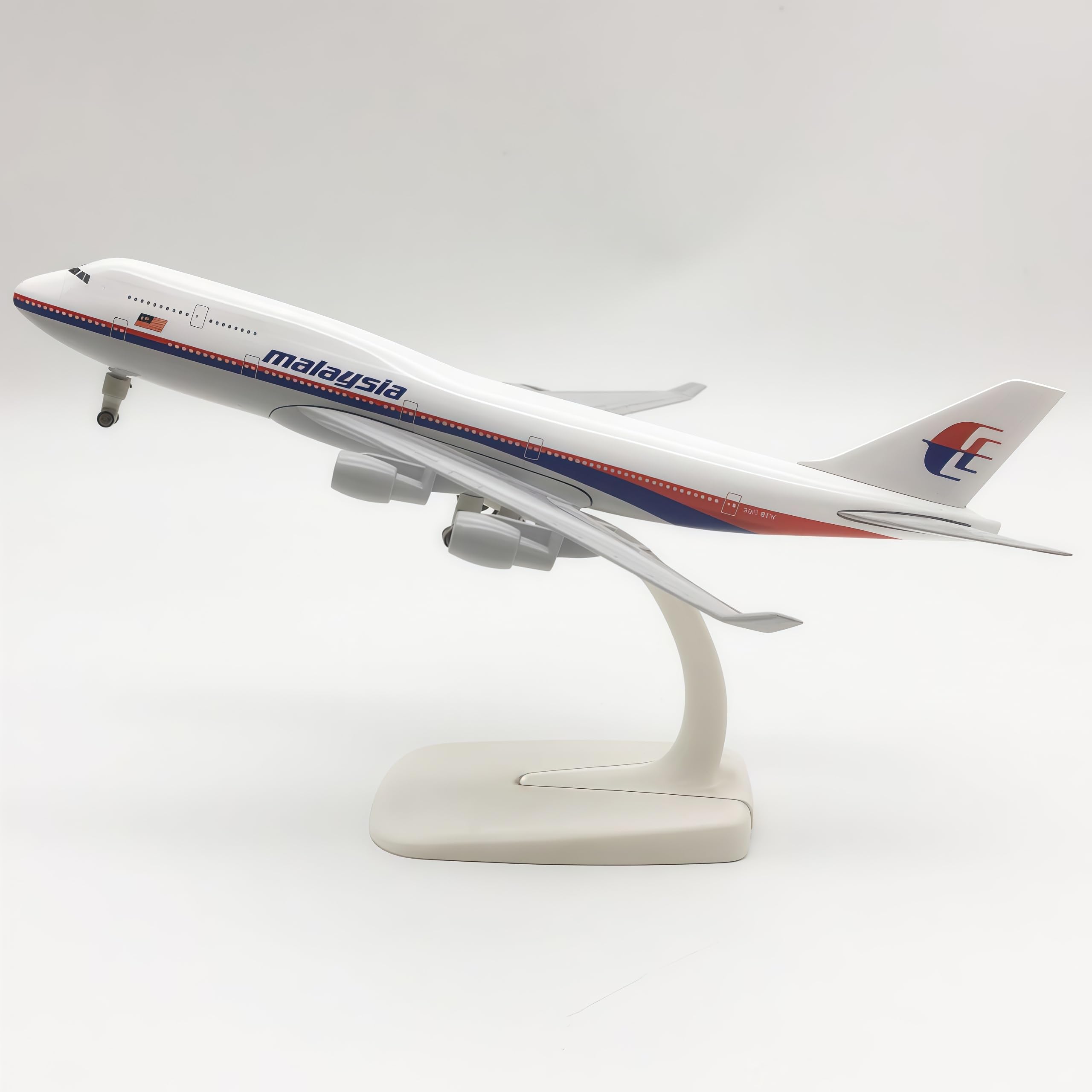 LGSRSNXHTX 20cm Malaysia B747 Diecast Metal Airplane Model Aircraft Model With Stand For Aviation Enthusiast Gift,Model aircraft collection