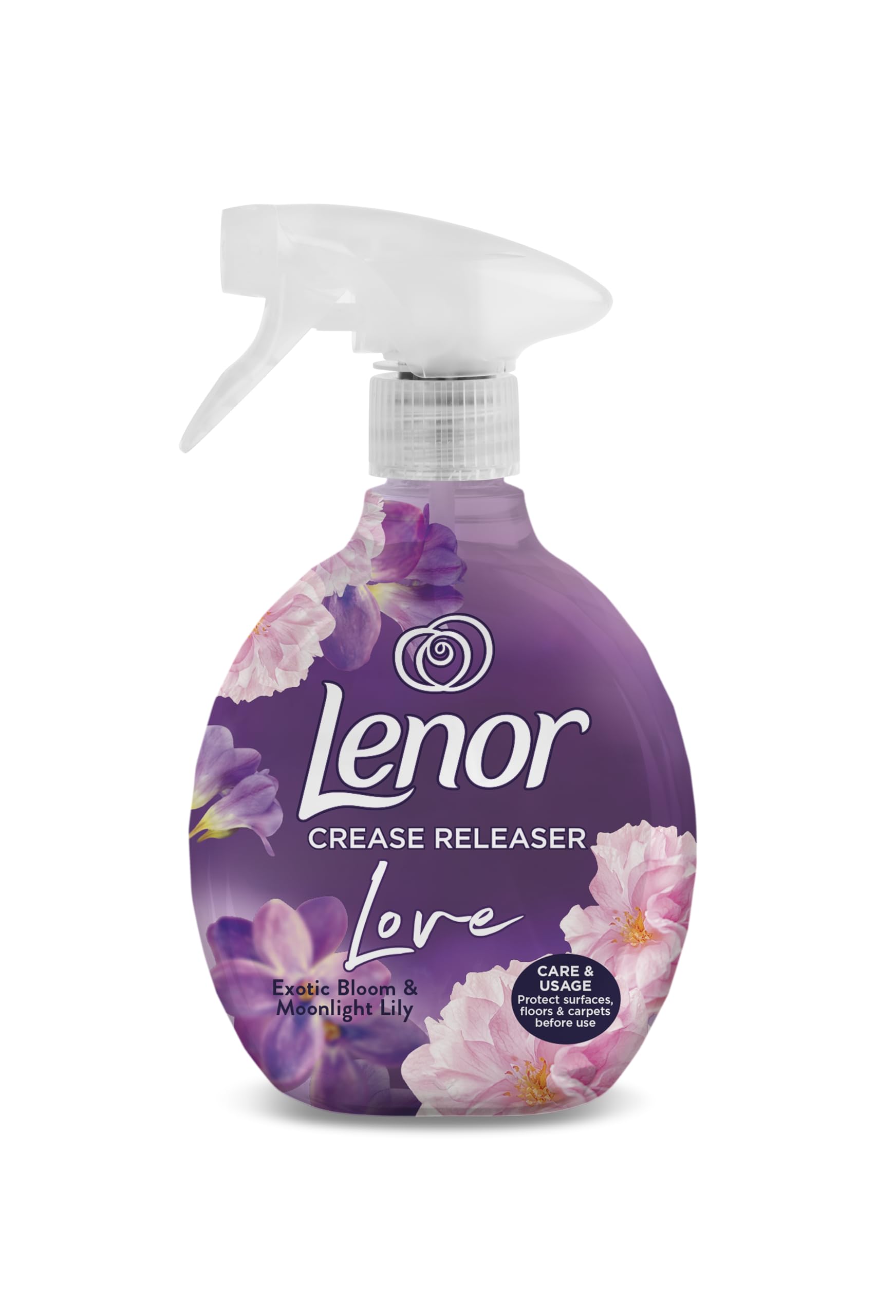 Crease Releaser Exotic Bloom & Moonlight Lily Fabric Spray - Removes Creases, Freshens Fabrics, Reduces Static & Eliminates Odours Ideal for Clothing and Bedding - 500ml