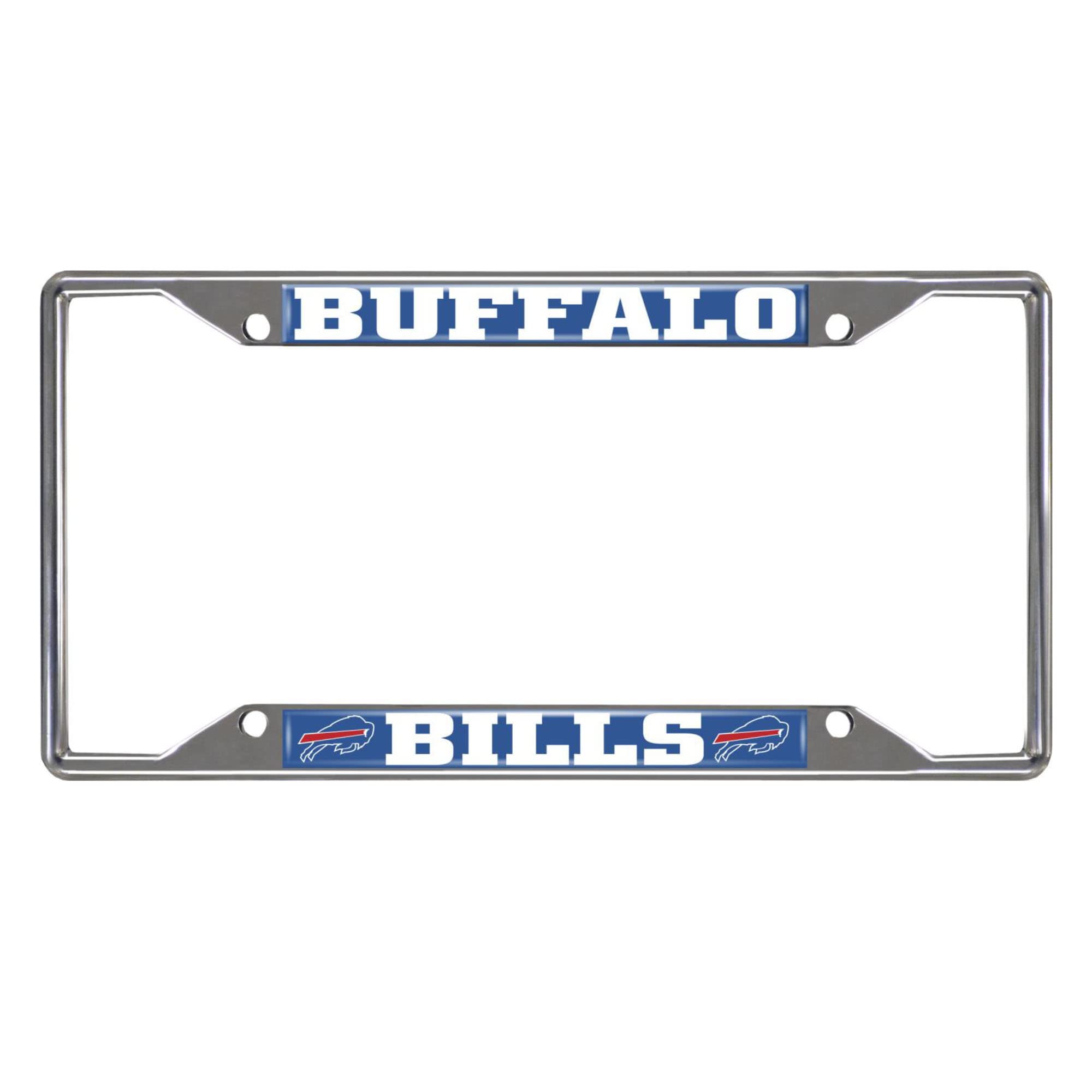 Plaque D'immatriculation Personnalisée Buffalo Bills – Métal Design Fendu, 6x12 Pouces, Fan NFL