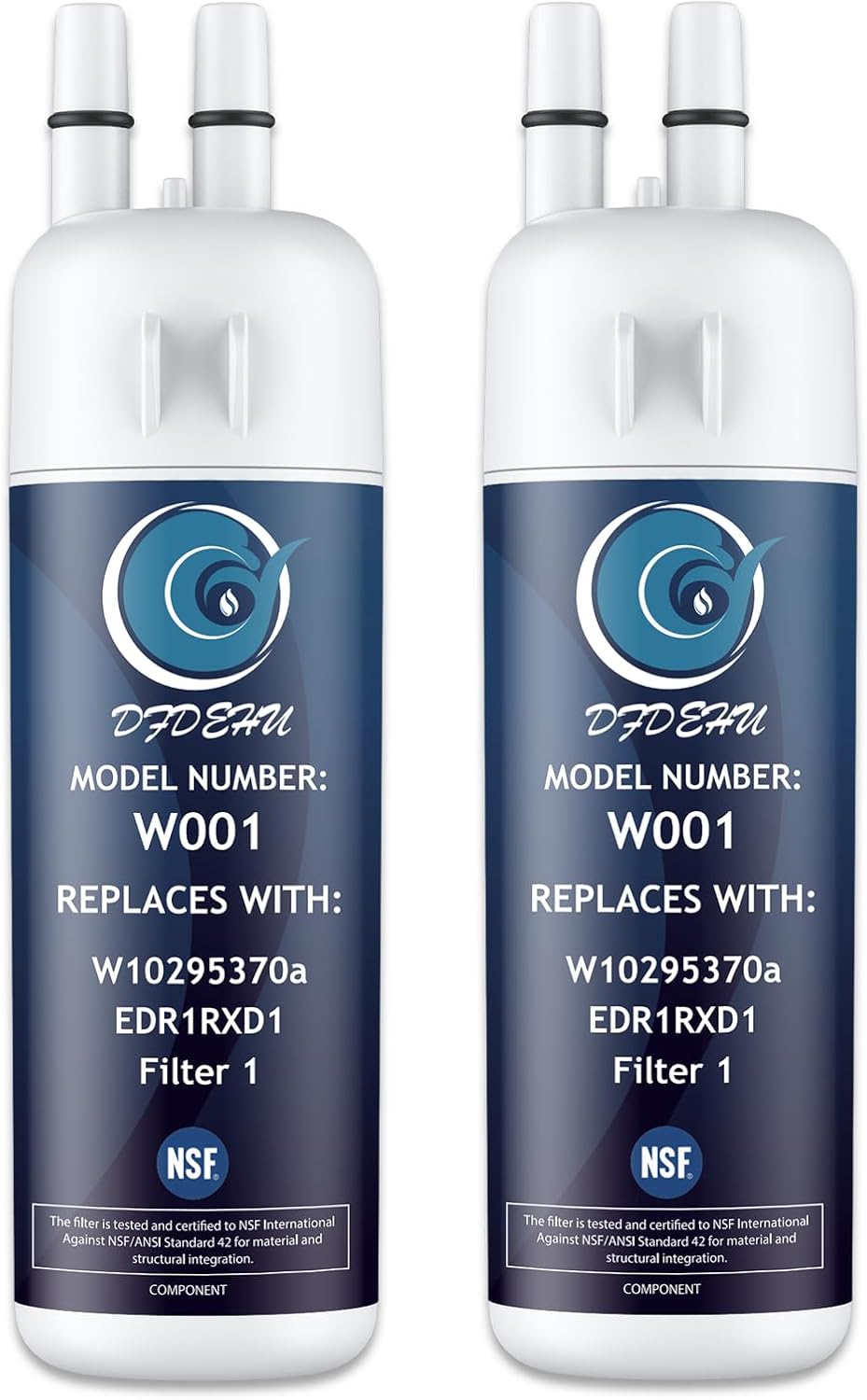 EDR1RXD1 Water Filter Replacement for Whirlpool W10295370A, Everydrop Filter 1, WHR1RXD1, Compatible with Whirlpool WRS325SDHZ, WRS571CIHZ, WRS325FDAM, WRS588FIHZ, WRS325SDHW, 3PACK