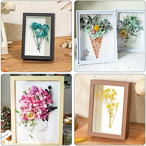 Dreamtop 2 Boxes Natural Dried Flowers Real Mixed Dried Flowers Leaves DIY Multiple Colorful Dried Flowers for Scrapbooking DIY Candle Resin Jewelry Crafts