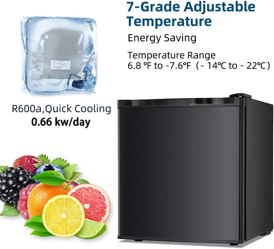 Exсluѕіvе Dіѕсоunt 90% Prісе Kismile 1.1 Cu.ft Upright Freezer with Compact Reversible Single Door,Removable Shelves Free Standing Mini Freezer with Adjustable Thermostat for Home/Kitchen/Office