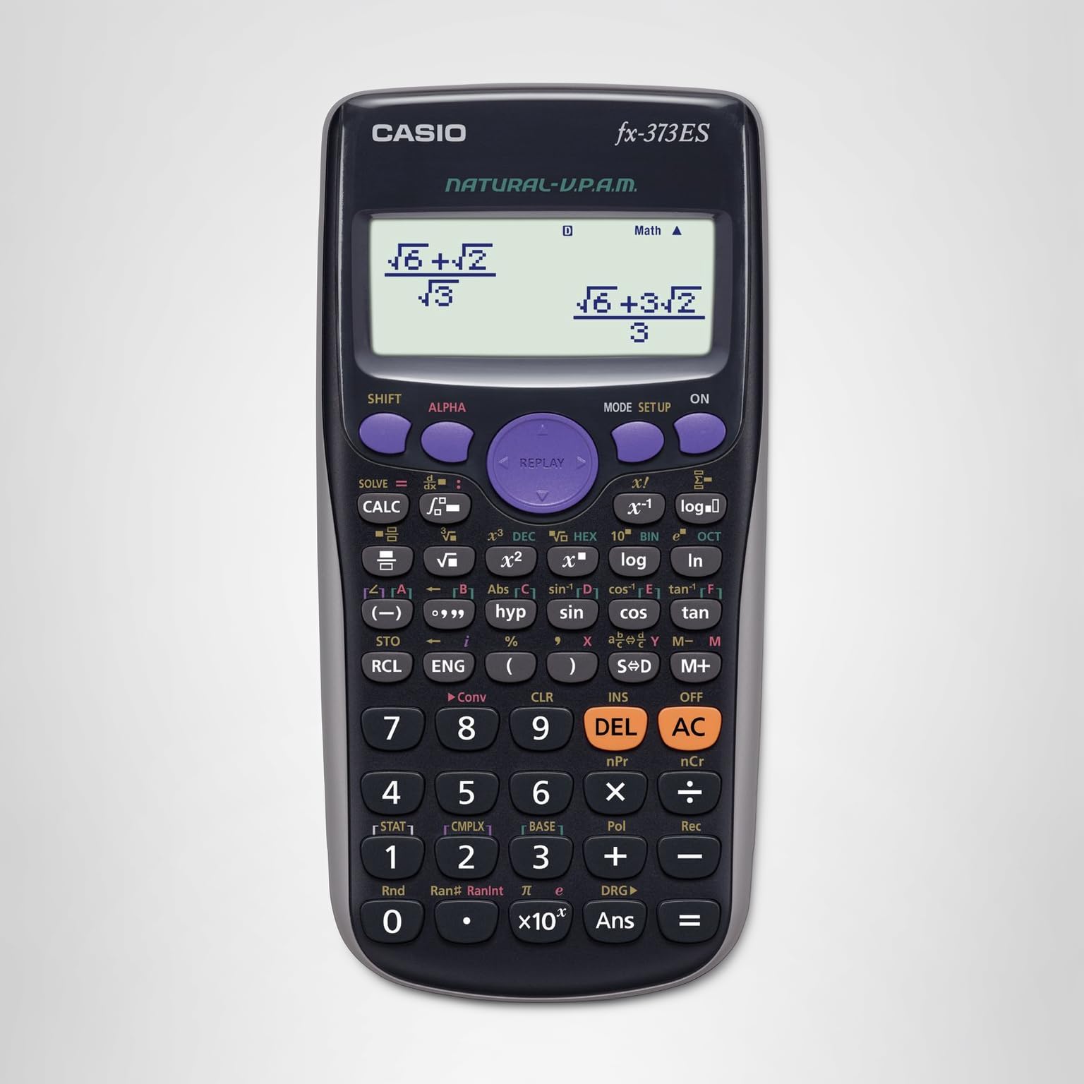 Amazon | カシオ 関数電卓 数学自然表示 286関数 10桁 fx-373ES-N