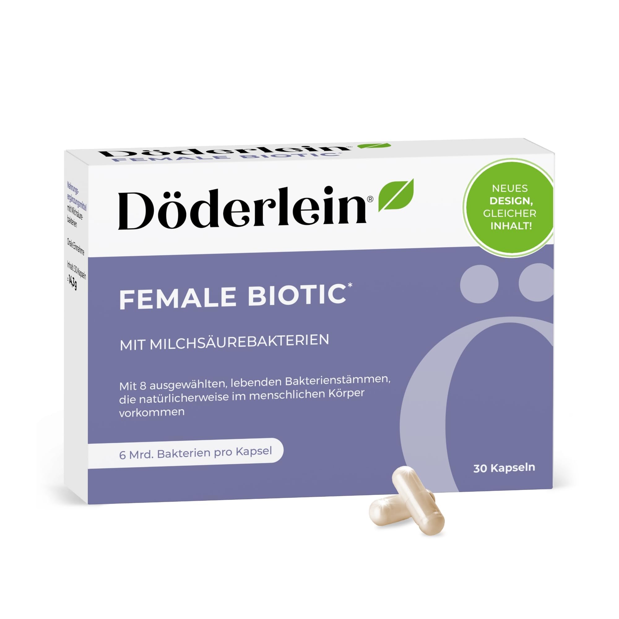DÖDERLEIN® Female Biotic mit Milchsäurebakterien für Frauen - 30 Kapseln