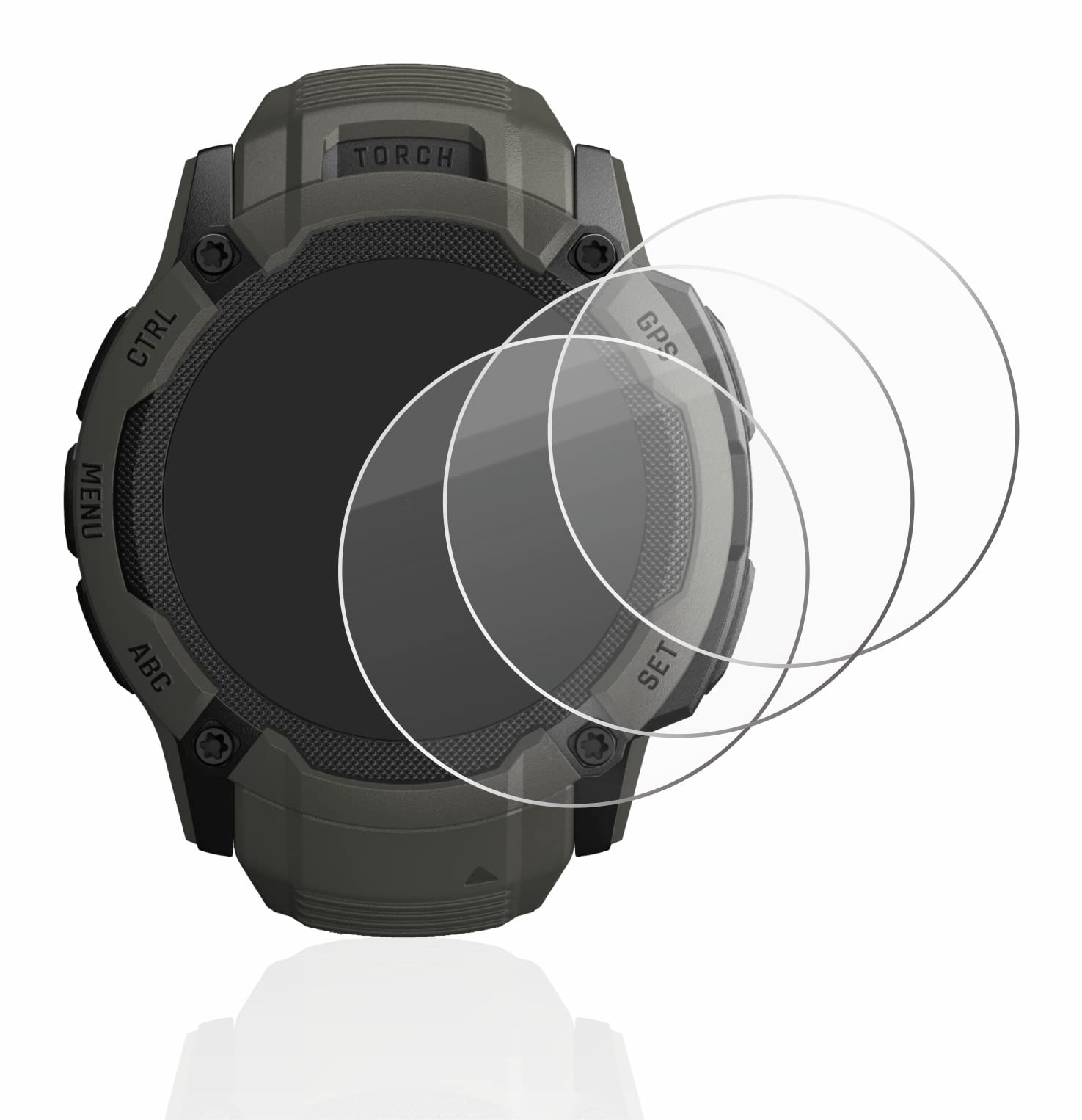 brotect Tempered Glass Screen Protector Compatible with Garmin Instinct 2X Solar (3 Pack) 9H