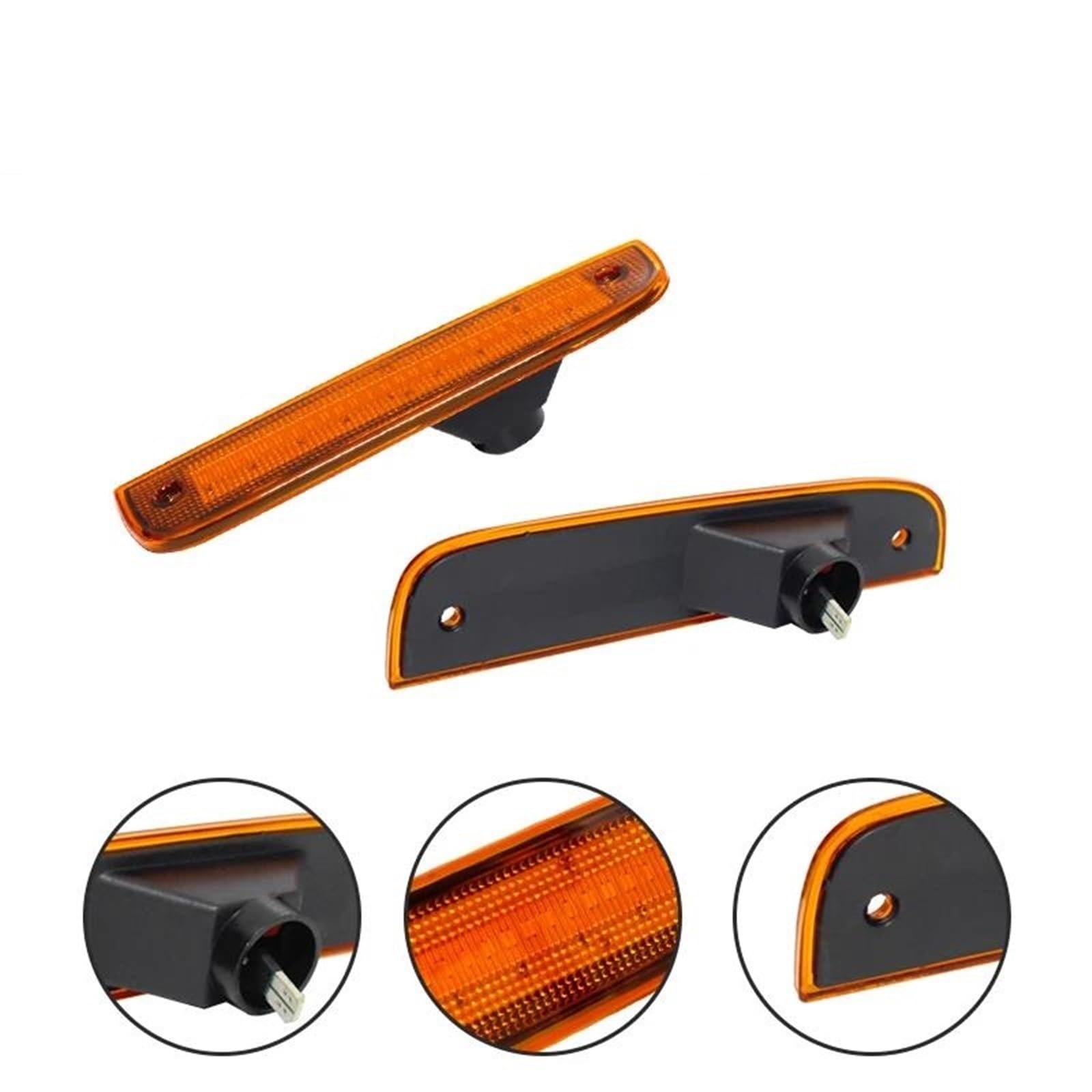Freccia Dinamica Per Jeep Per Cherokee 1997 1998 1999 2000 2001 Luci Di Direzione Laterali A LED Per Paraurti Anteriore Auto Luci Di Svasatura Parafango(Clear Lens White)