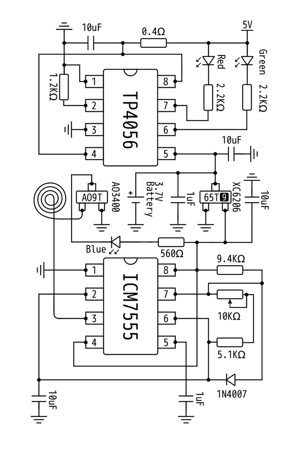 Générateur Sonique à Résonance Schumann Générateur D'impulsions Basse Fréquence Batterie Li-ion 2000ma Intégrée Avec Chargeur Type-c FM783 7.83HZ(E)