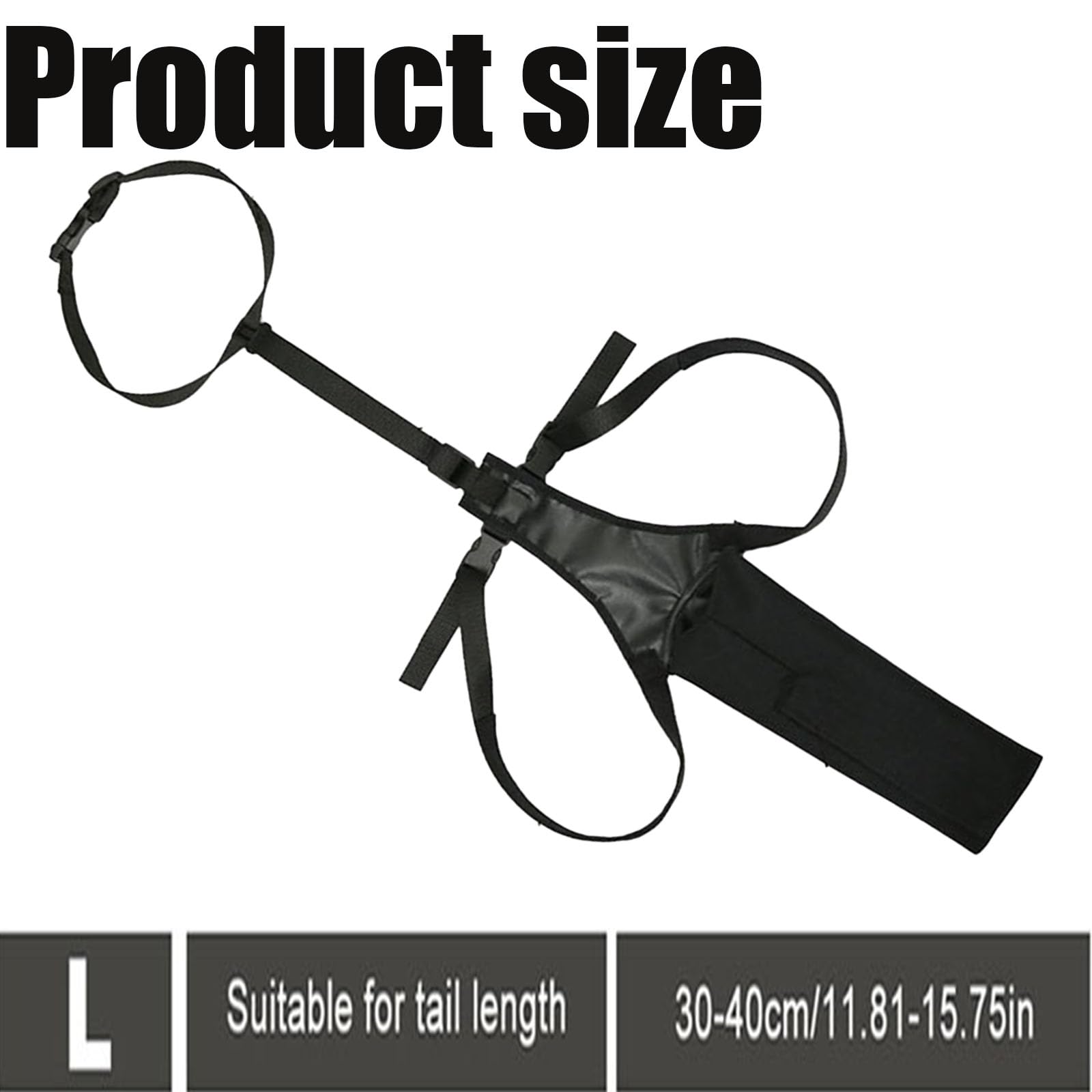 Dog Tail Protector, Dog Ends Tail Protector, Black Protective Sleeve - Image 2