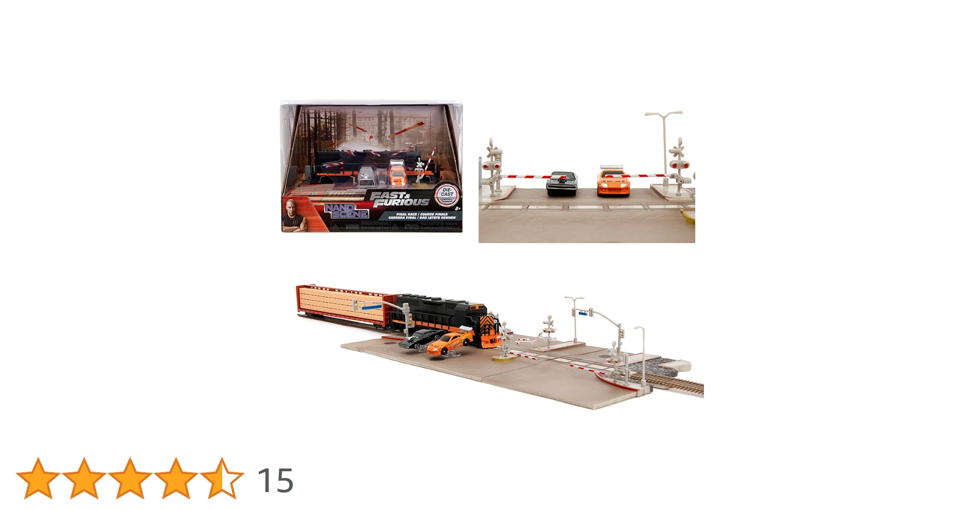 Amazon | JADA TOYS ナノシーン ワイルドスピード レースシーン 踏切