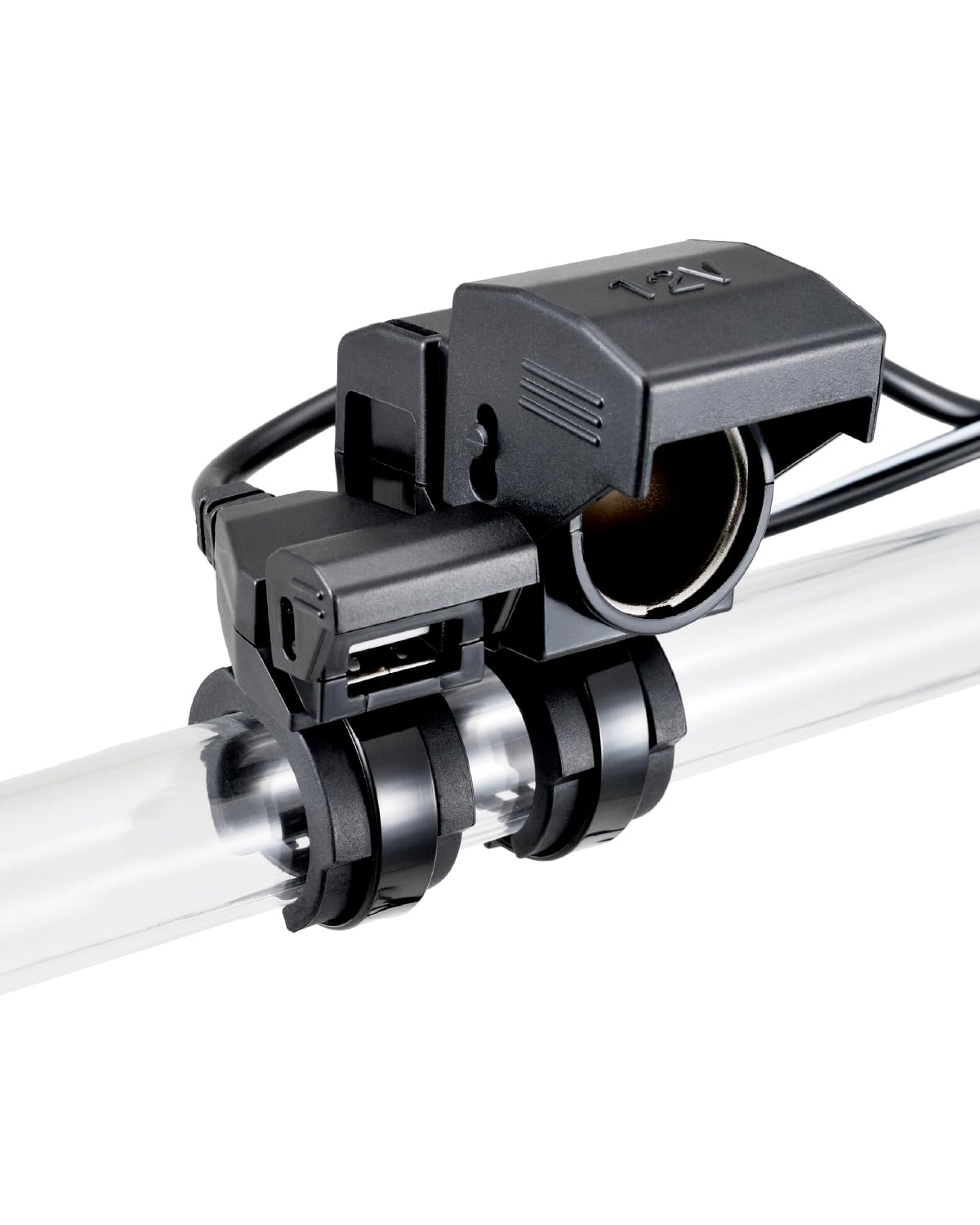 Daytona Motorcycle USB Power Supply Waterproof USB-A 10.5W Cigar Socket 12V5A Compatible with iPhone/Android Battery Connection Constant Power Supply USB 1 Port Cigar Socket 1 Port 93042