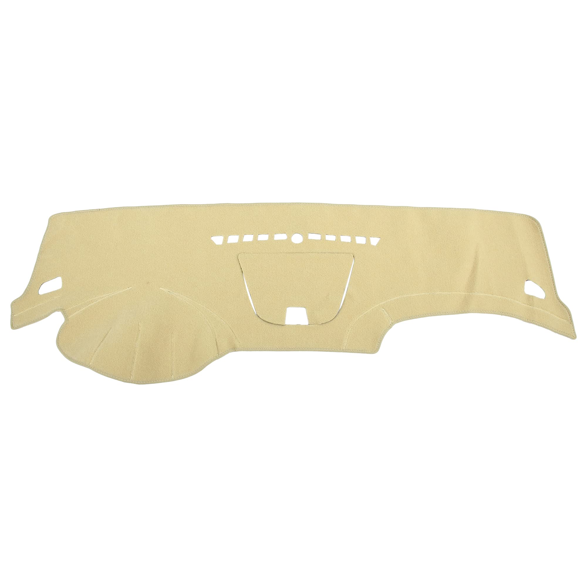 X AUTOHAUXX AUTOHAUX Car Dashboard Cover Beige Polyester Non-Slip Mat Protector Carpet Sun Proof for Chevrolet Cruze 2011-2014