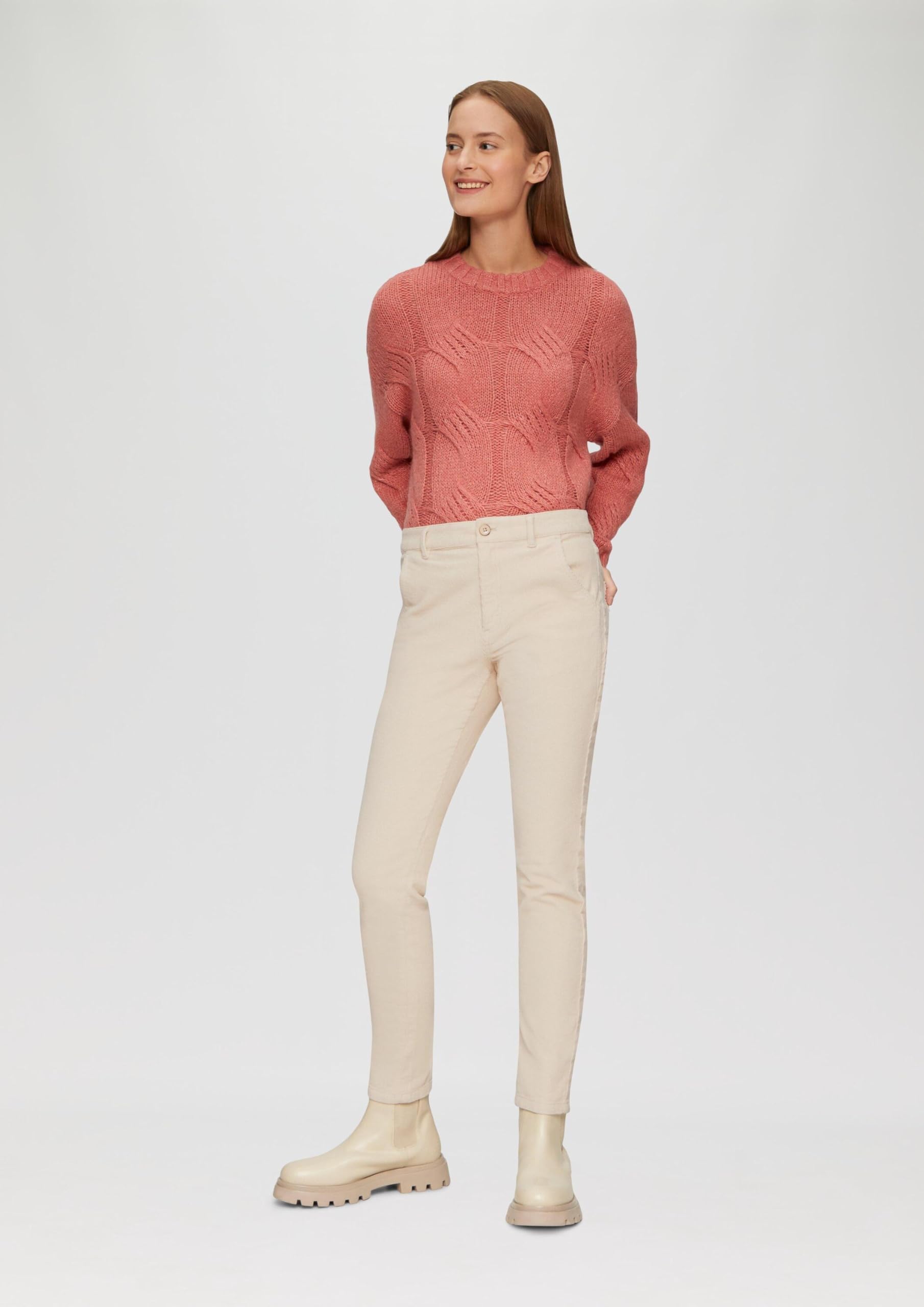 s.Oliver Schmal geschnittene Cordhose