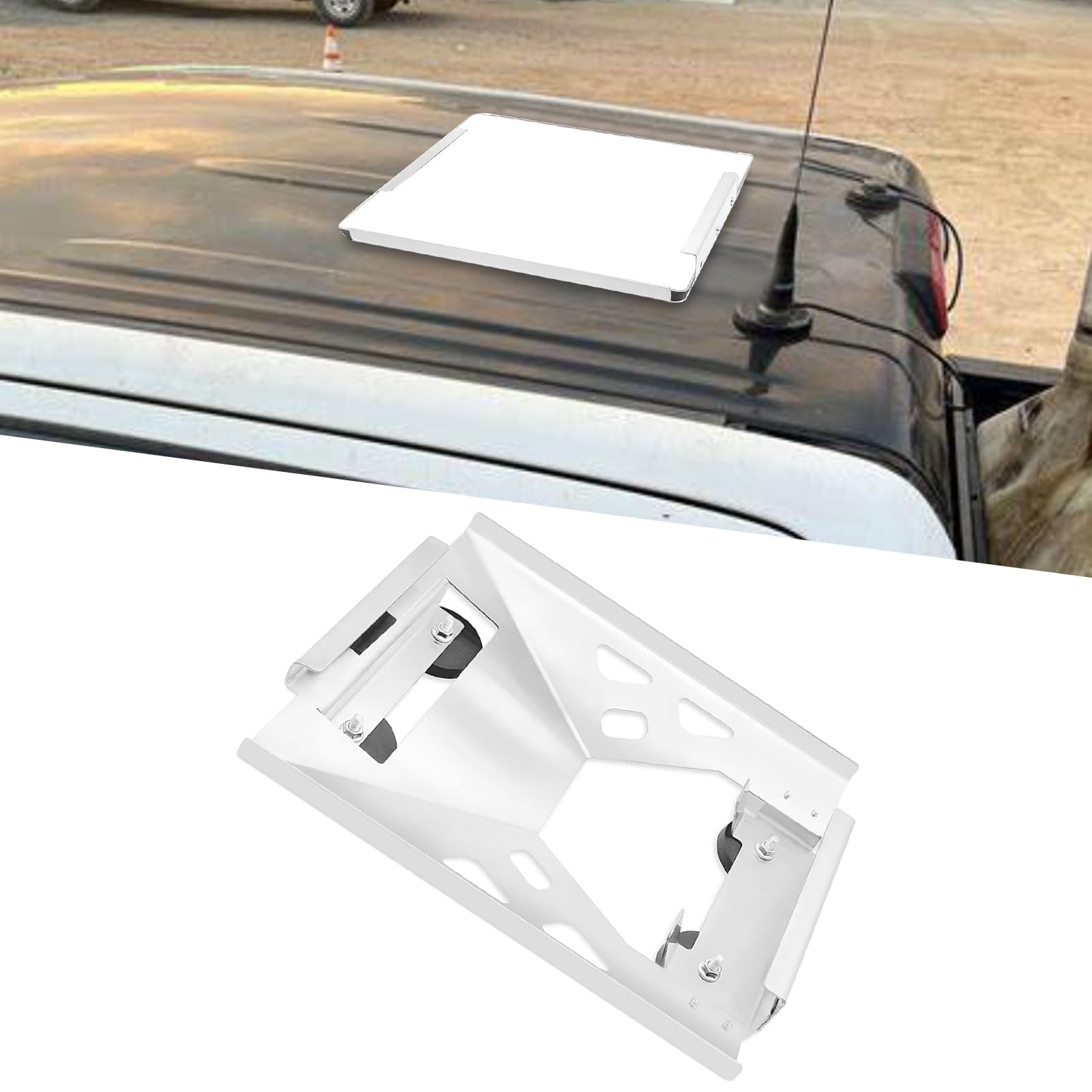 Fabater Mini Supporto per Auto, Mini Supporto Magnetico con Base Magnetica Resistente, per Tetto in Acciaio Legato con Protezione Avvolgente a Sgancio Rapido per Ventosa per Camion di Barche
