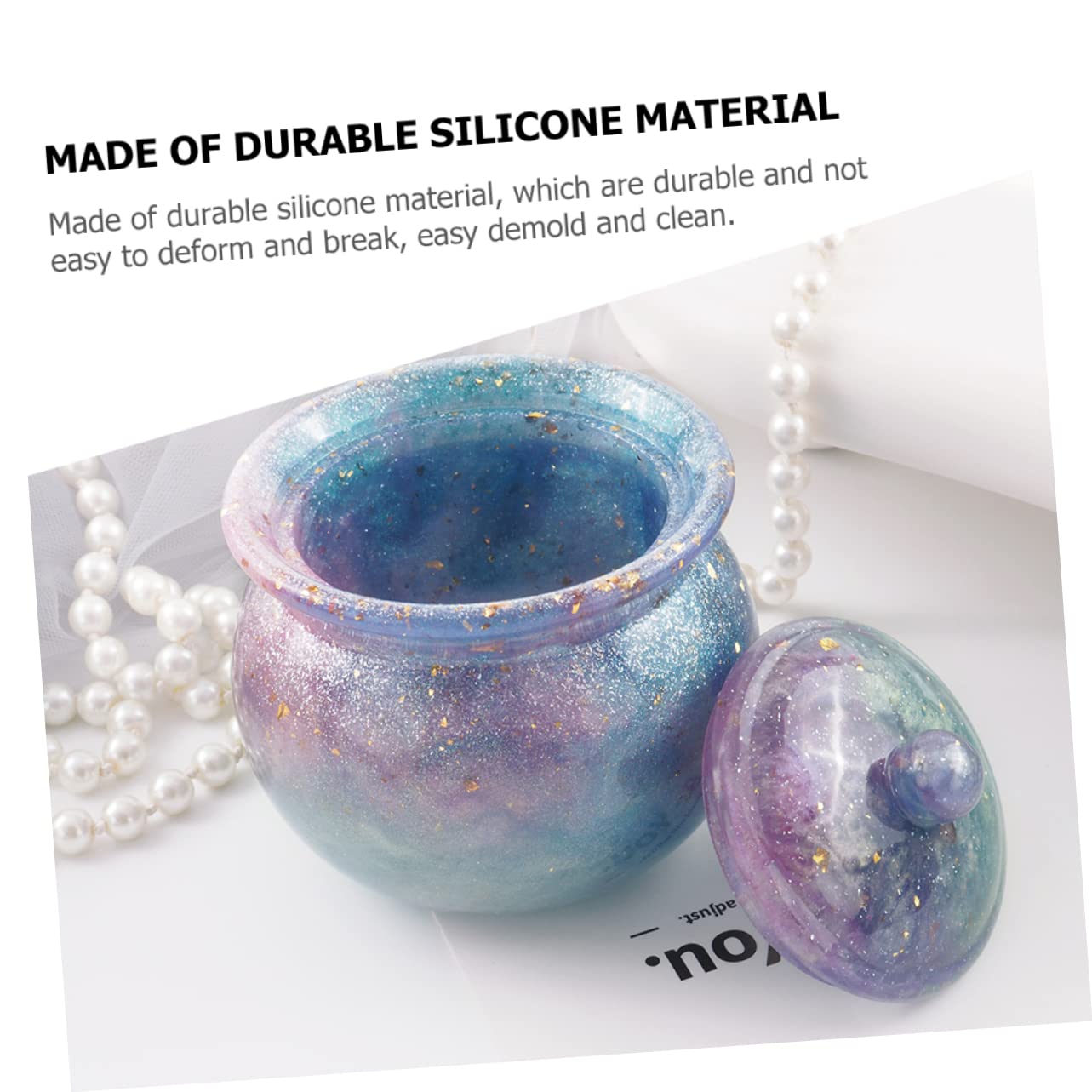 2piezas Moldes Para Joyería De Tapa Moldes Decorativos Para Manualidades Almacenamiento y Decoración Del Hogar Epóxico Para Crear Artesanías Personalizadas