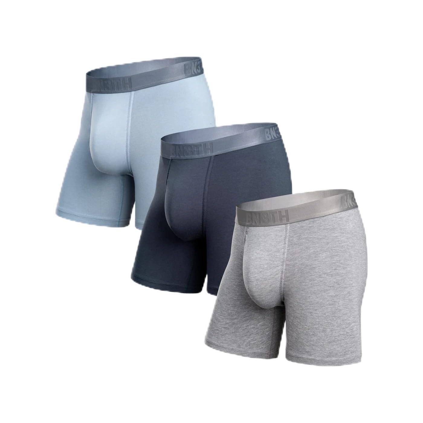 BN3TH Mens Classic Essentials Boxer Briefs 3-D Pouch 5 5 Inseam 3pk