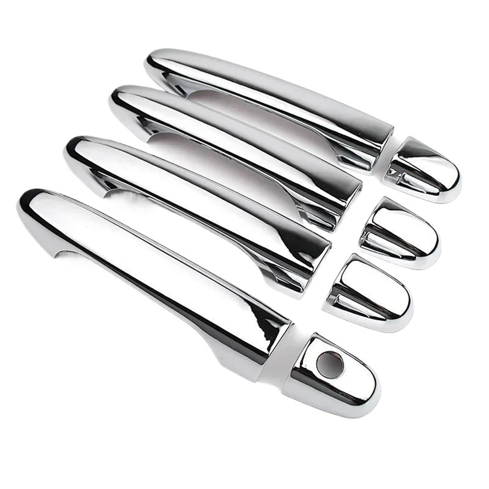 Atgcbcauf Silver 0 Button Car Door Handle Covers Bowl Decor Trim For Cr-V Crv 2012-2016 Car Exterior Door Handles