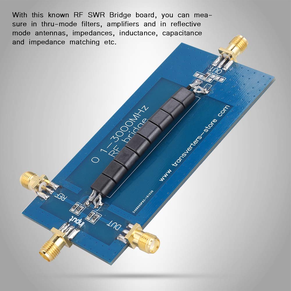 Ponte di riflessione RF SWR, ponte d' stazionario da 0,1-3000 MHz, mano di lavoro fine e alte prestazioni, per misurare impedenza, induttanza, capacità