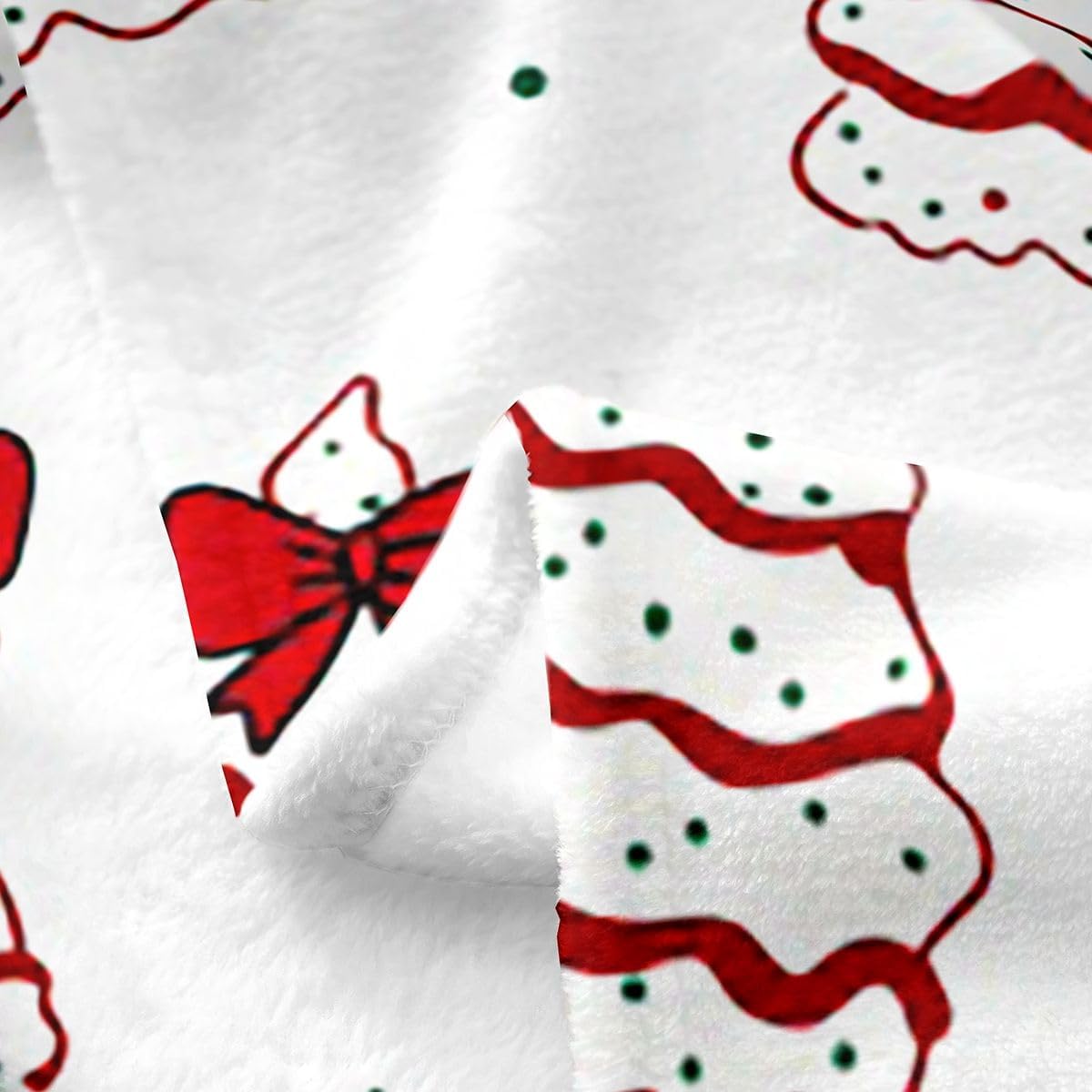 Castle Fairy Cartoon Christmas Trees Throw Blanket 30x40 image 5
