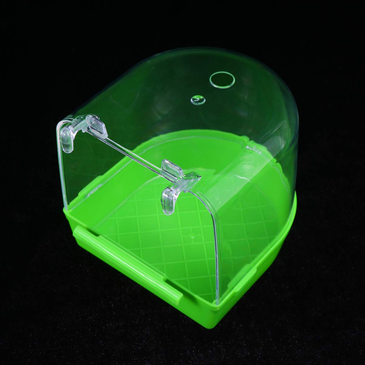 POPETPOP Plastic Bird Bath for Cage Parakeet Bath Tub with Water