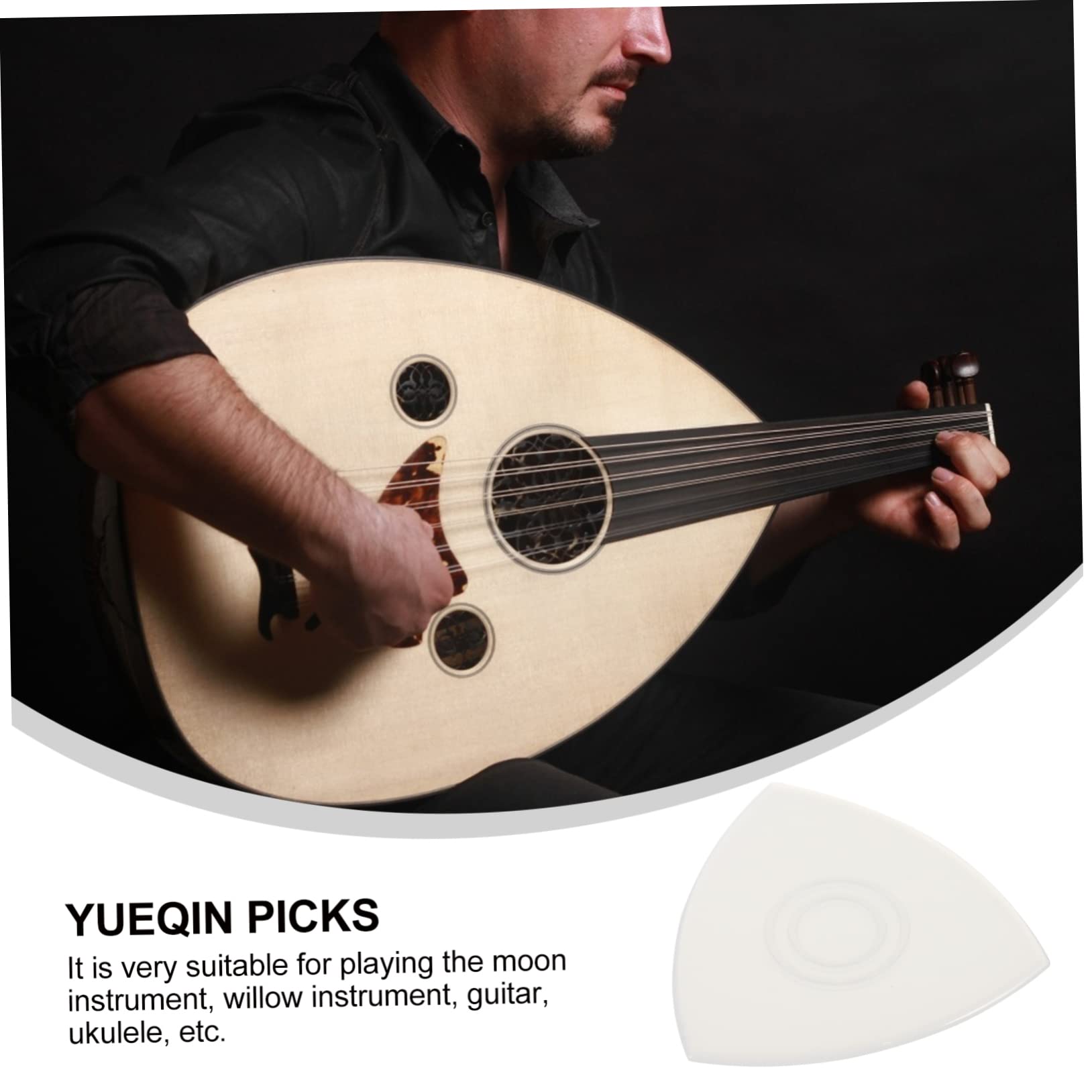 HEMOTON 60 Pz plettro di nylon plettri per banjo plettro per ukulele plettri liuqin plettri chitarra plettro chitarra plettro per chitarra yueqin accessori per chitarra ukulele