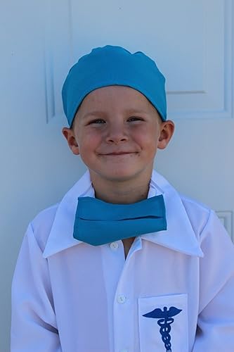 Miniatura 4 de Disfraz de médico azul para niños Ropa quirúrgica para niños, abrigo de médico para niños, disfraz de médico, vestido de médico, abrigo de médico