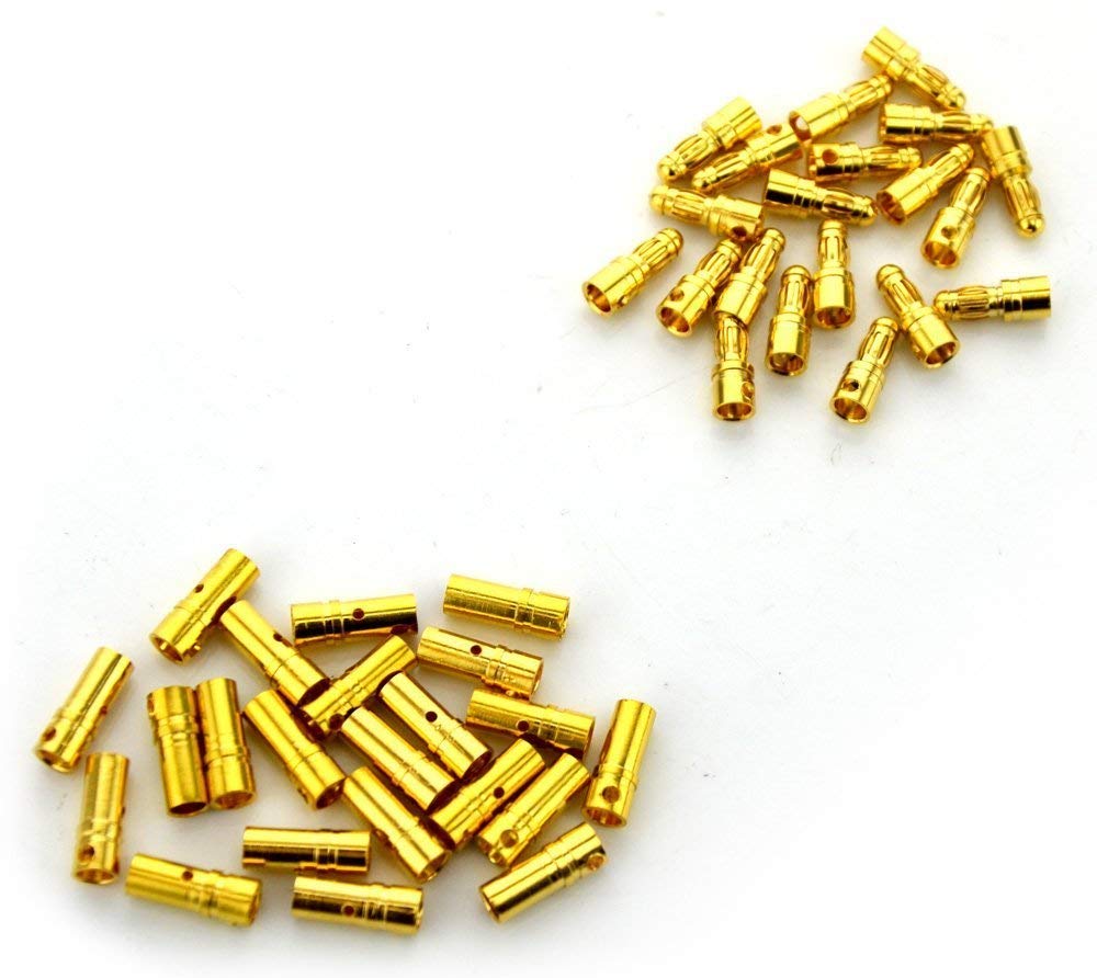 See full amazon price history chart for Scriptronics 20 Pairs 3.5mm Gold Plated Male & Female Bullet Banana Plug Connector for ESC Battery (20 Male + 20 Female) Scriptronics 20 Pairs 3.5mm Gold Plated Male & Female Bullet Banana Plug Connector for ESC Battery (20 Male + 20 Female) (B08R6HP53N) Amazon Price History, Amazon Price Tracker