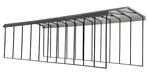 Arrow Carports Galvanized Steel Carport, RV Metal Carport Kit, 14'
