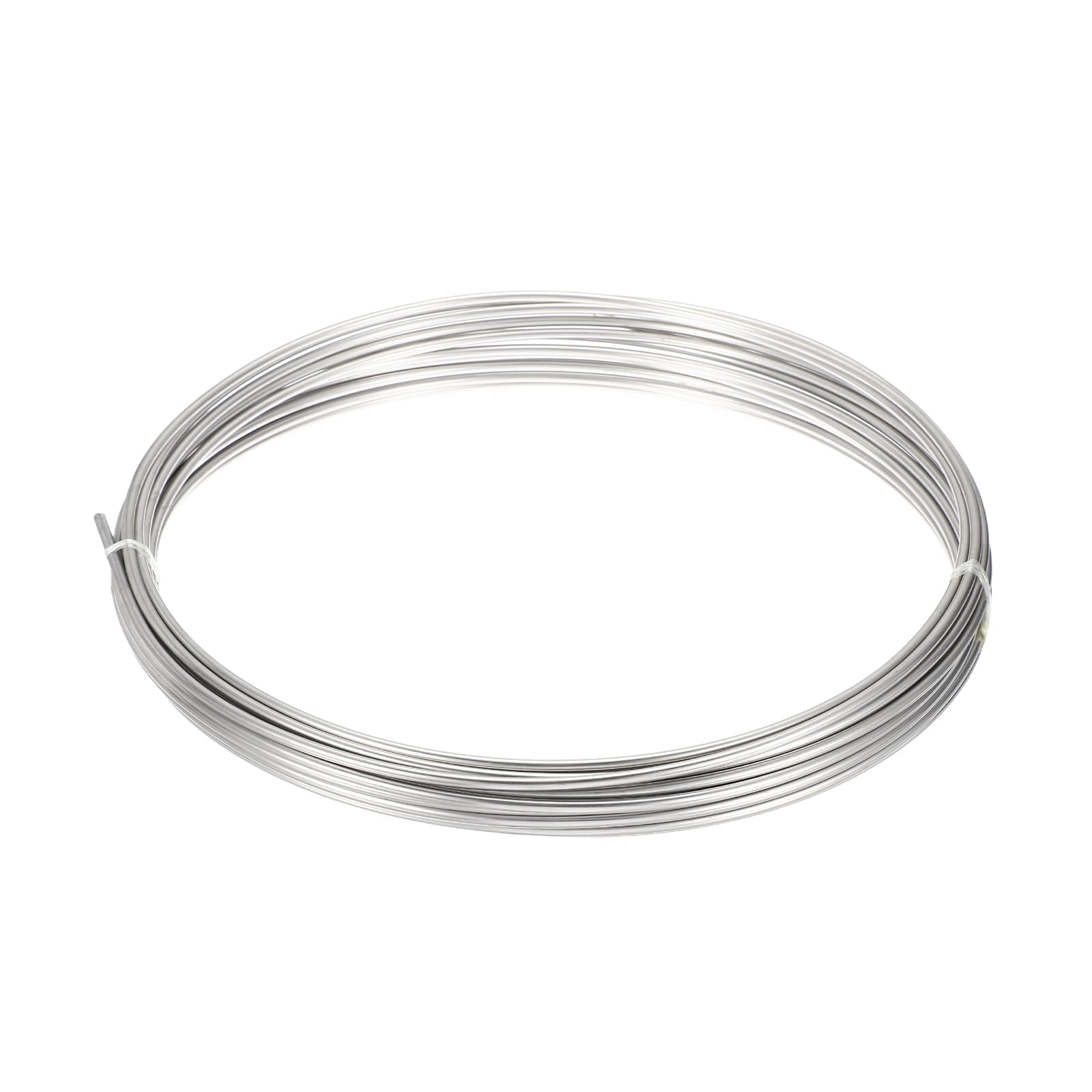 sourcing map Stainless Steel Tubing Coil, 1/64" Wall Thickness 3/16" OD x 49.21 ft Industrial 304 Stainless Steel Coil Tube, Flexible Welded Steel Tubing Round Metal Pipe, Silver Tone