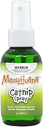 Meowijuana | Premium Catnip Spray | Organic | High Potency | Use on Cat Toys, Teasers e Scratchers | Grown In The USA | Feline & Cat Lover Approved | 3 oz. Garrafa