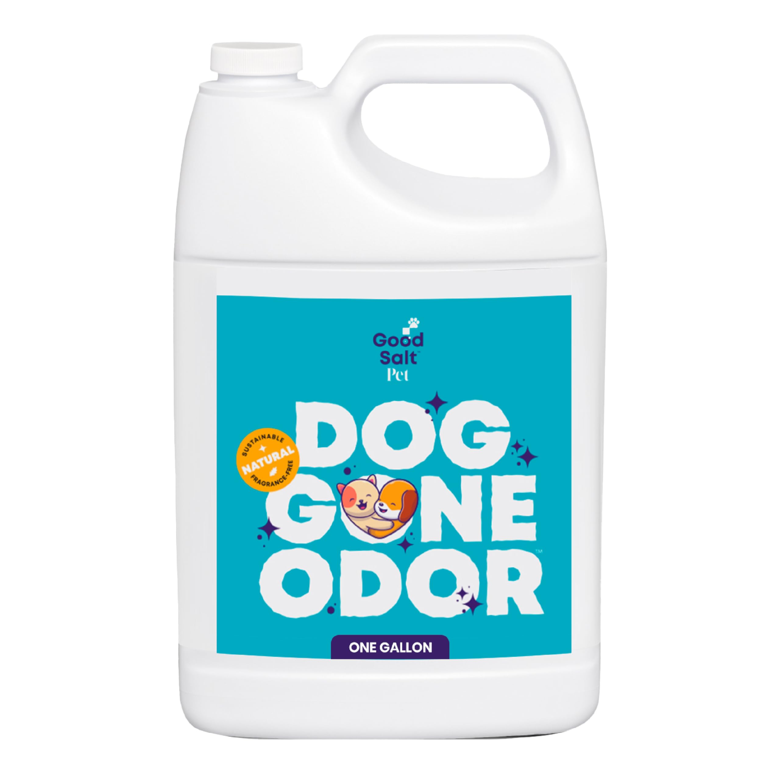 Good Salt Pet Dog Gone Odor, Natural &amp; Fragrance Free Scent Neutralizer, Made in the USA, 1 Gallon Bottle
