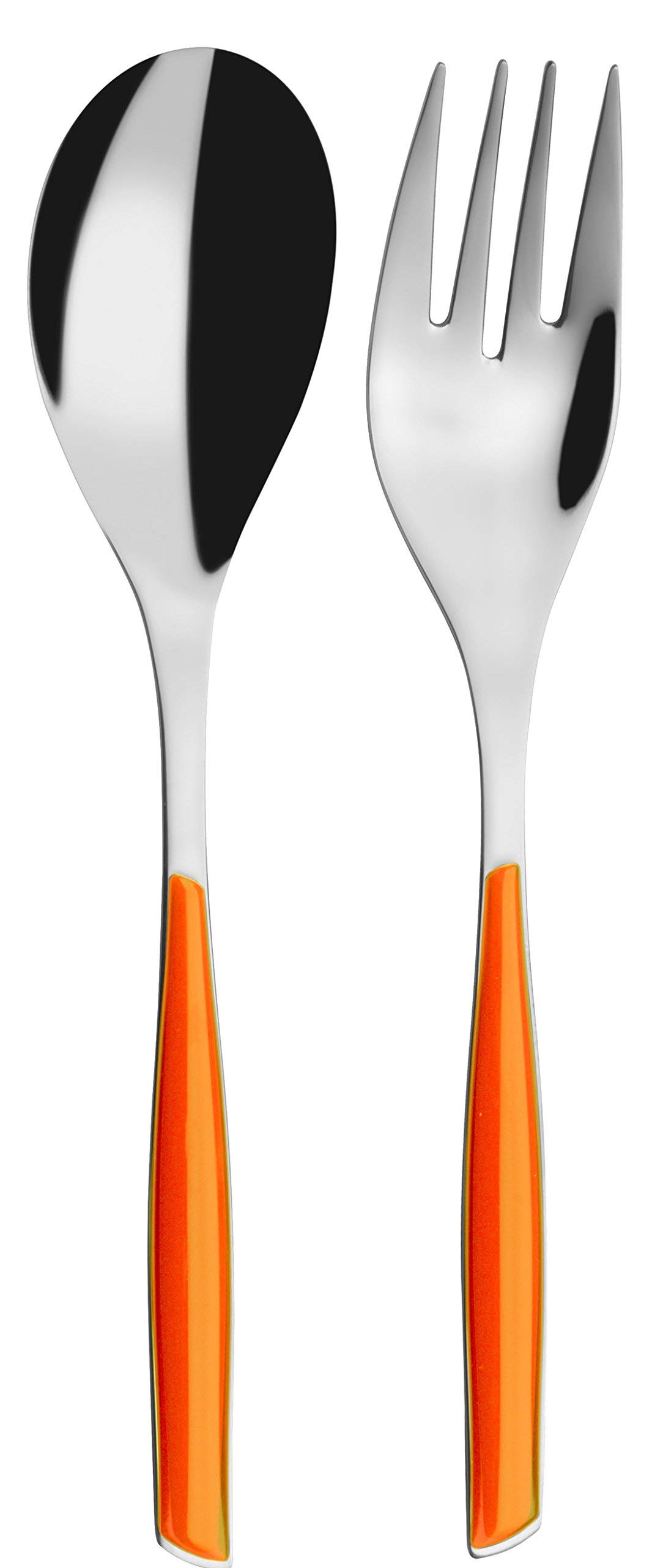 BUGATTI GLOU-021F11/12 Glamour Lot de 2 Pièces Service de Table SAN/Acier Orange 25 x 12 x 3 cm