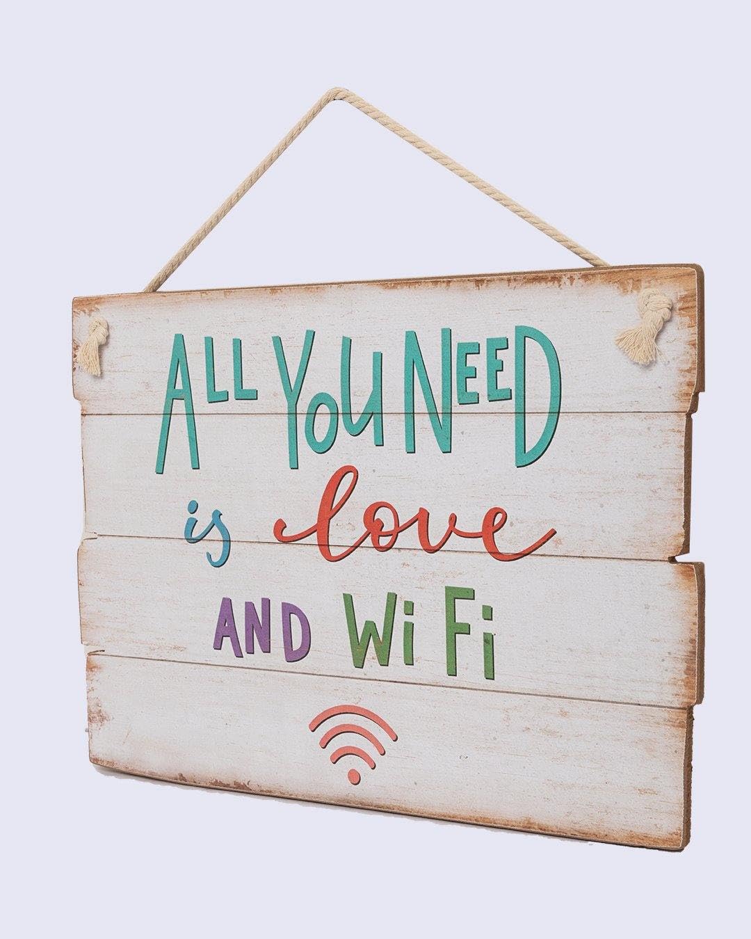 MARKET 99 White MDF Wall Plaque for Home Decor | Decorative Wooden Wall Hanging Sign for Living Room, Bedroom, Office | Rustic White Wall Art Panel for Home & Gift Purpose-image-3