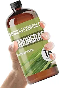 Lemongrass Essential Oil 16 oz (473 ml) for Diffusers, Home Care, Candles, Hair, Lemon Grass Spray