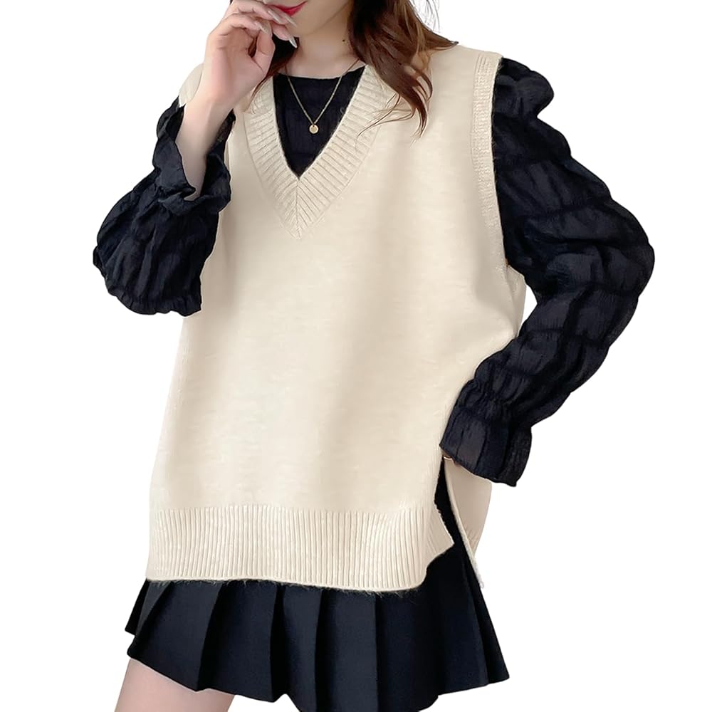 25 PXG レディース　ニットベスト人気春秋冬 楽天市場】ニット ベスト レディース 春 秋 プルオーバー