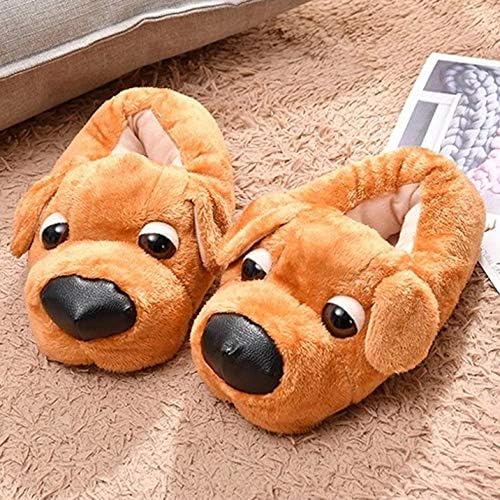 Women & Kids Cute Dog Indoor Slippers - Warm, Memory Foam, Cotton, Soft, Cozy, Fluffy Home Shoes3