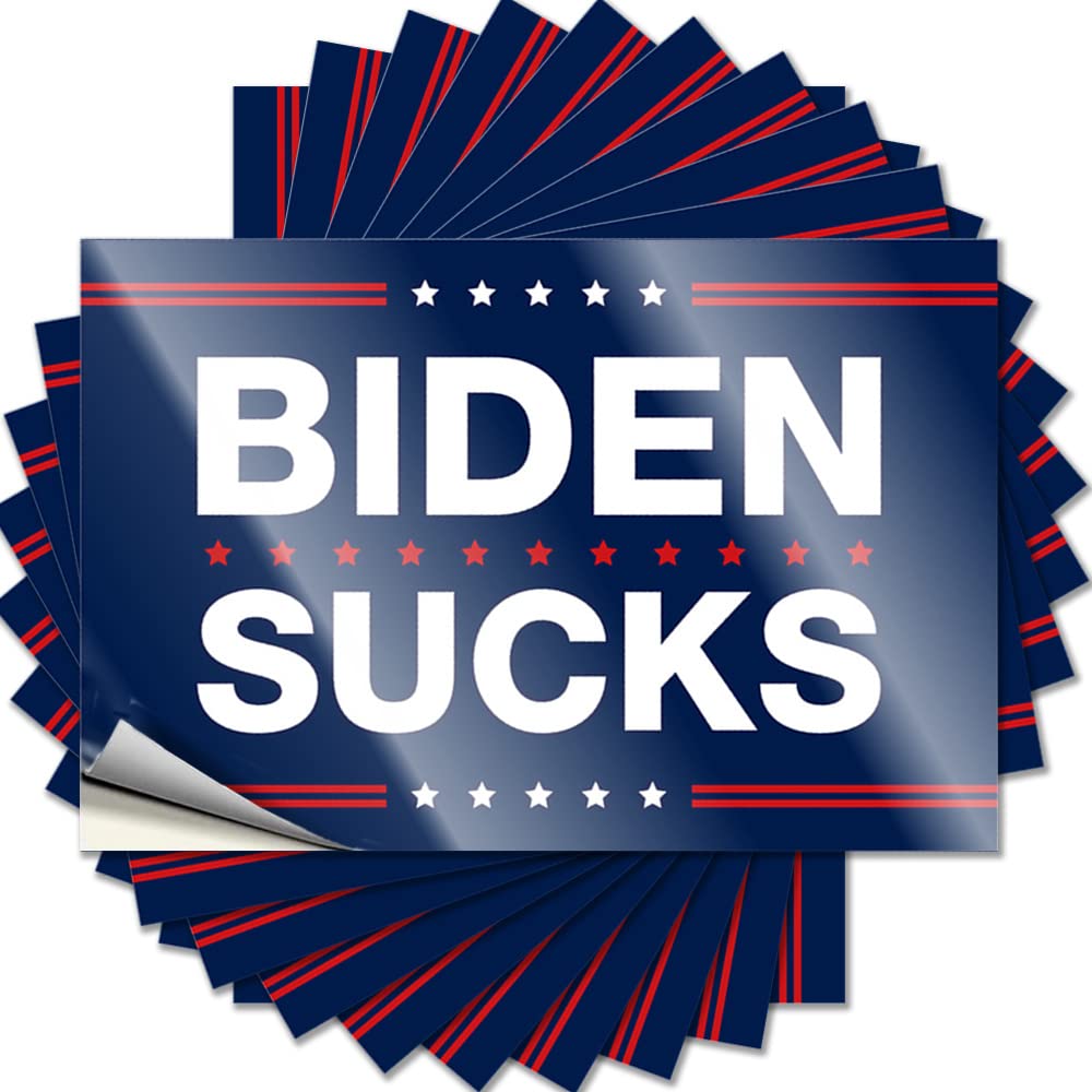 Biden Sucks Bathroom Accessories Decor Coffee - Decals Hard Waterproof Decal(6X9CM)