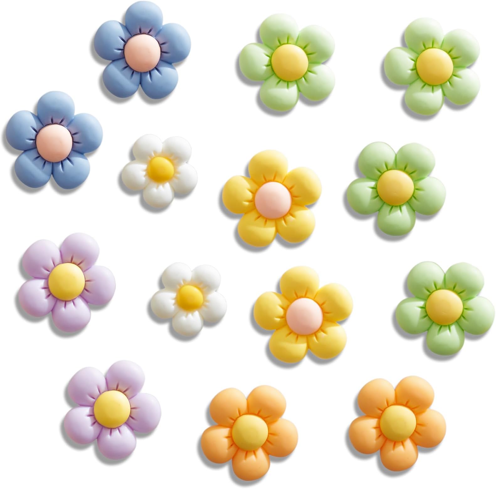 Flower Shoe Charms for Girls, Cute Flower Shoe Charms Daisy Shoe Charms Shoe Decoration Charms for Women, Teens and Kids
