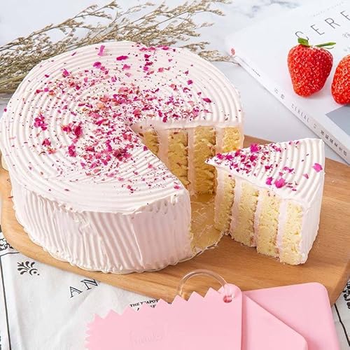 Kit Confeiteiro Bailarina Para Bolo Giratória Com Espátula Alisadora Inox e Espátula Wave Cake