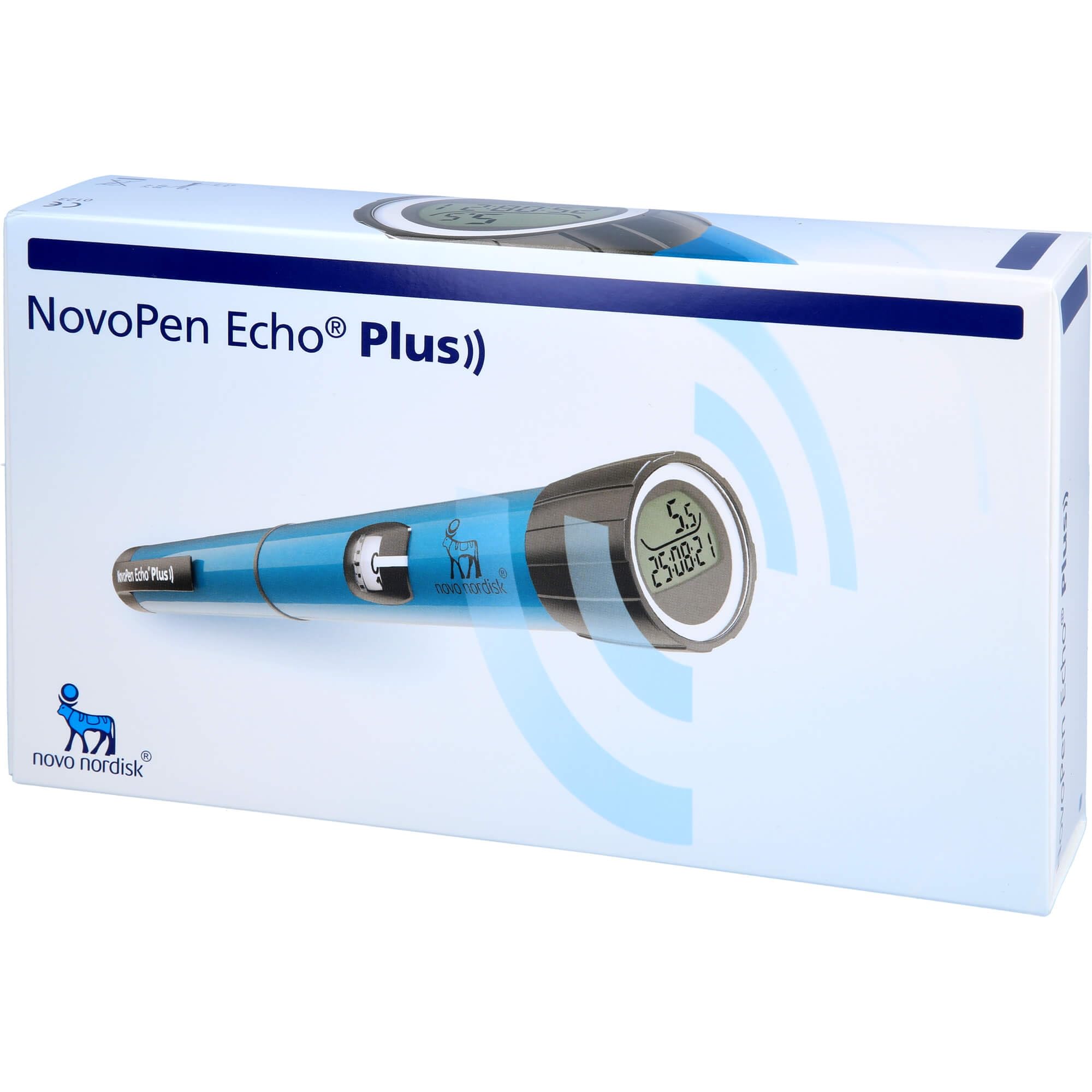 NovoPen Echo Plus Injektionsgerät blau für die Insulingabe, 1 St. Gerät