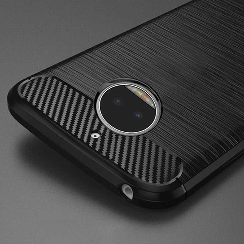 Image of Hybrid Carbon Fiber Back Case for Moto G5s Plus (Blue)