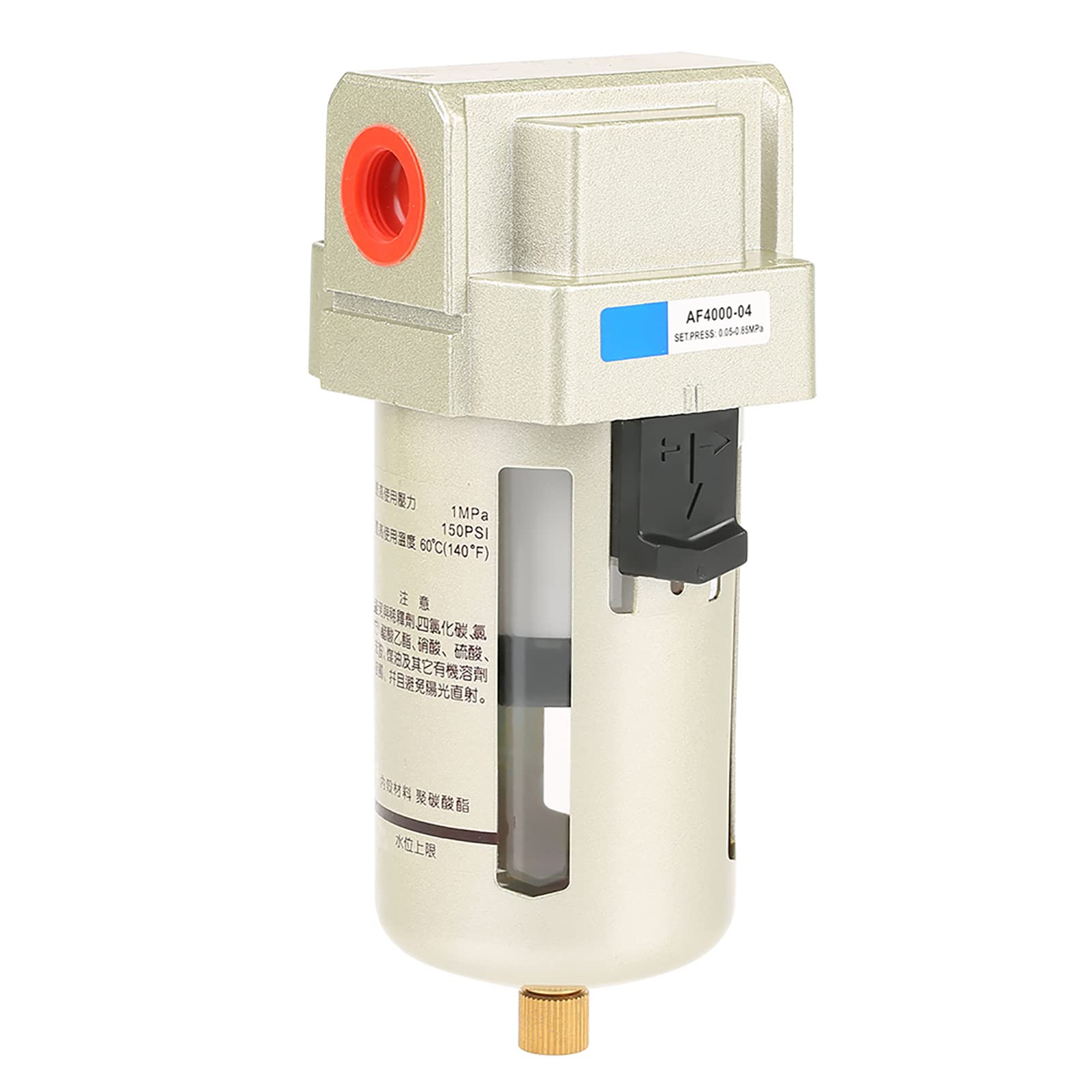 Yctze PCS AF4000-04 PT1 / 2 pour la Filtration Erior et d'impureté dans les Systèmes Compressés