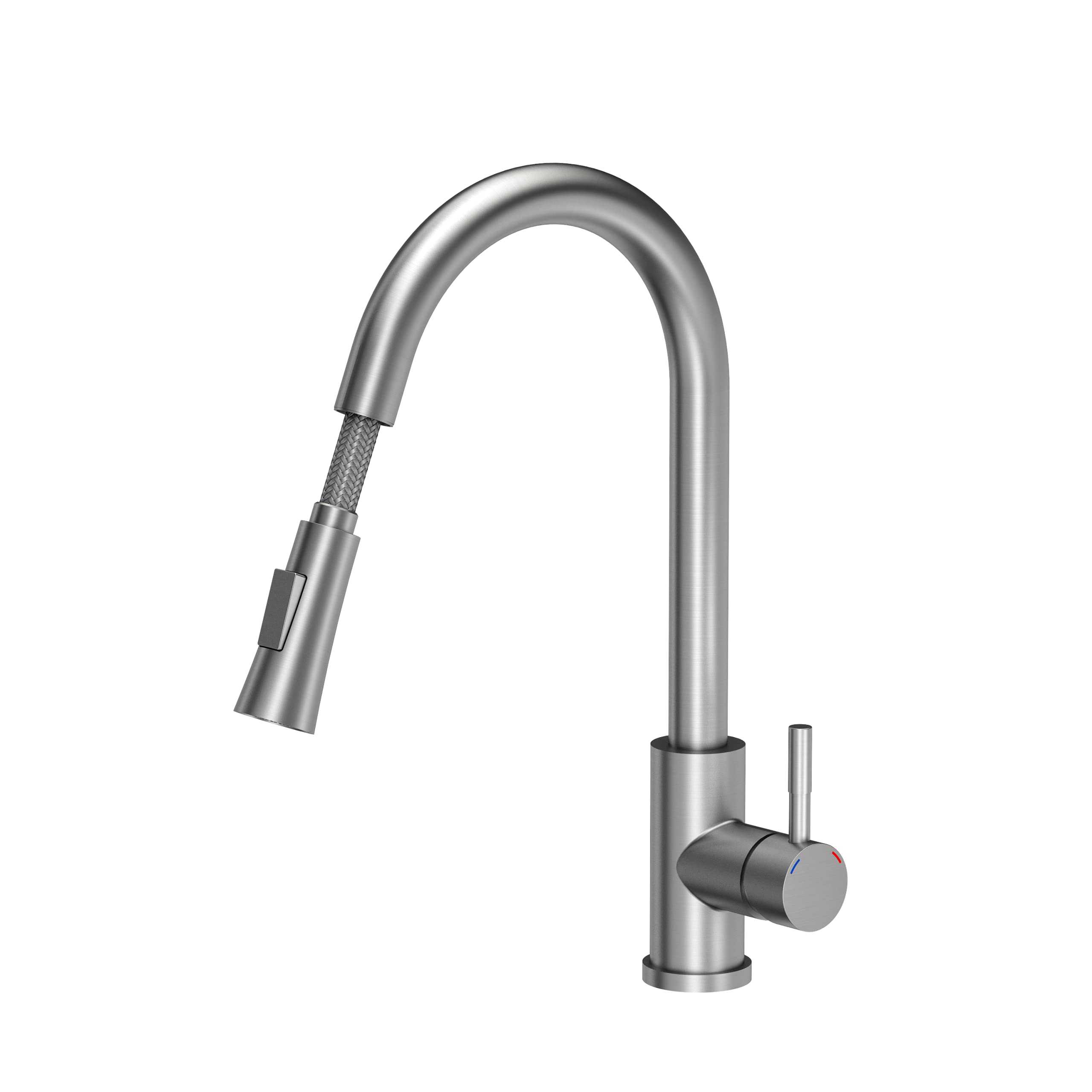 VBChome Fregadero con grifo gris 62 x 44 cm, granito, fregadero empotrado, superficie de goteo, reversible, fregadero de acero inoxidable compuesto + sifón.