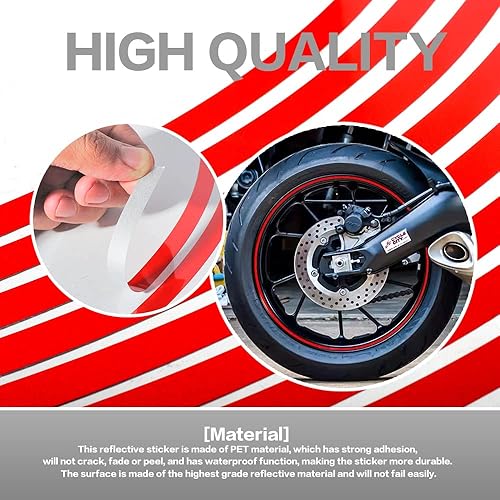 Miniatura 5 de chevrom 16 calcomanías universales para llanta de rueda calcomanías universales de 17 a 19 pulgadas calcomanías impermeables para llanta de rueda