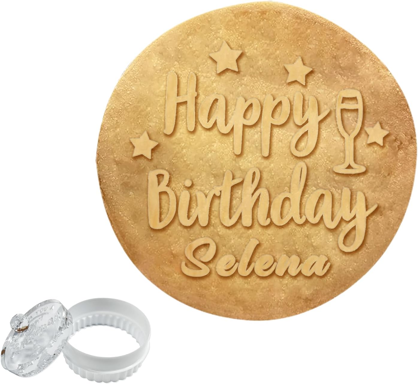 Personalized Cookie Stamp with Name Christmas Custom Cookie
