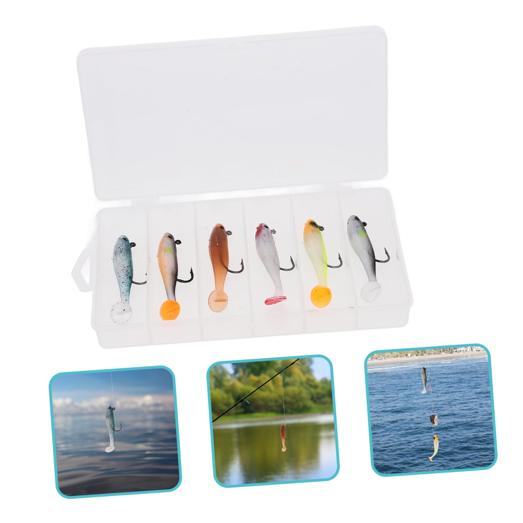 ifundom Appât pour La Pêche Au Bar Faux Appâts Truite Accessoires De Pêche Eau Salée Chasseur Appâts De Pêche Robustes Lys De Pêche Outil De Pêche Acier Inoxydable