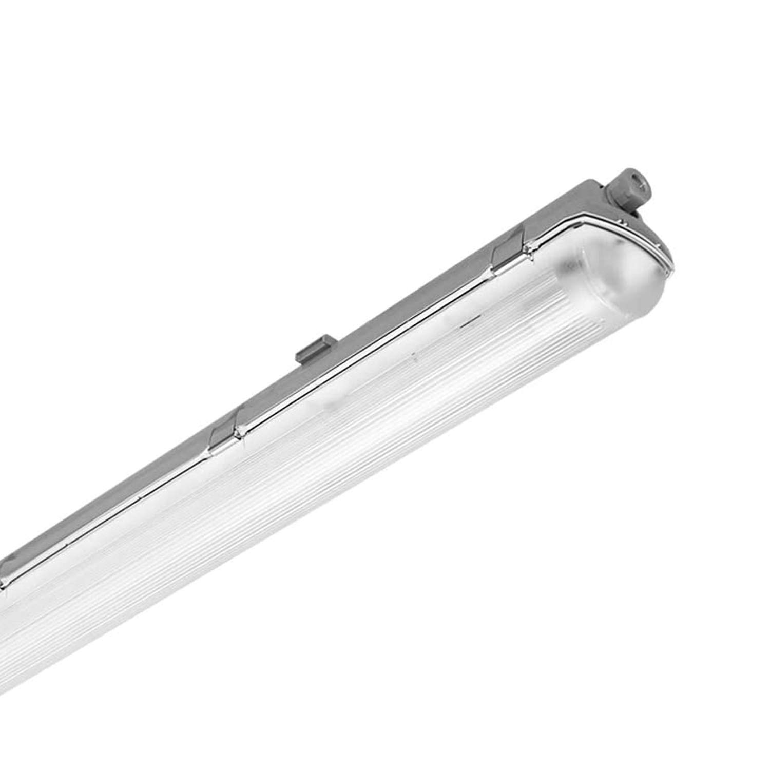 LED Feuchtraumleuchte 15,6 W 4000K Neutralweiß 2500lm | Hochwertige Glas Röhre, IP66, Keller, Werkstatt, Halle, Nassraum