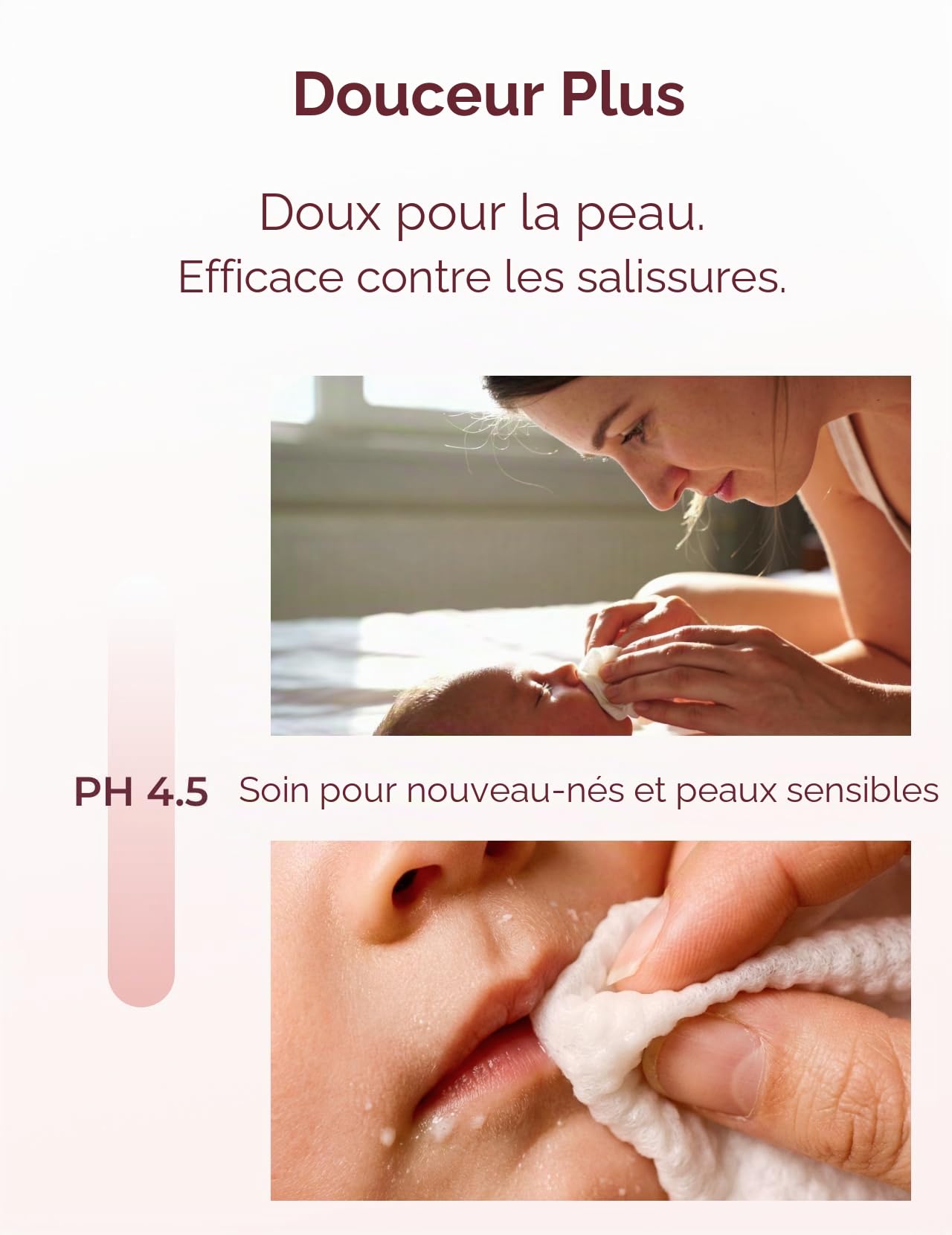 Momcozy Lot de 8 paquets de lingettes nettoyantes pour bébé - Design extra large - 99 % à base d'eau - Sans parfum et hypoallergéniques - Lingettes nettoyantes et hydratantes pour peaux sensibles